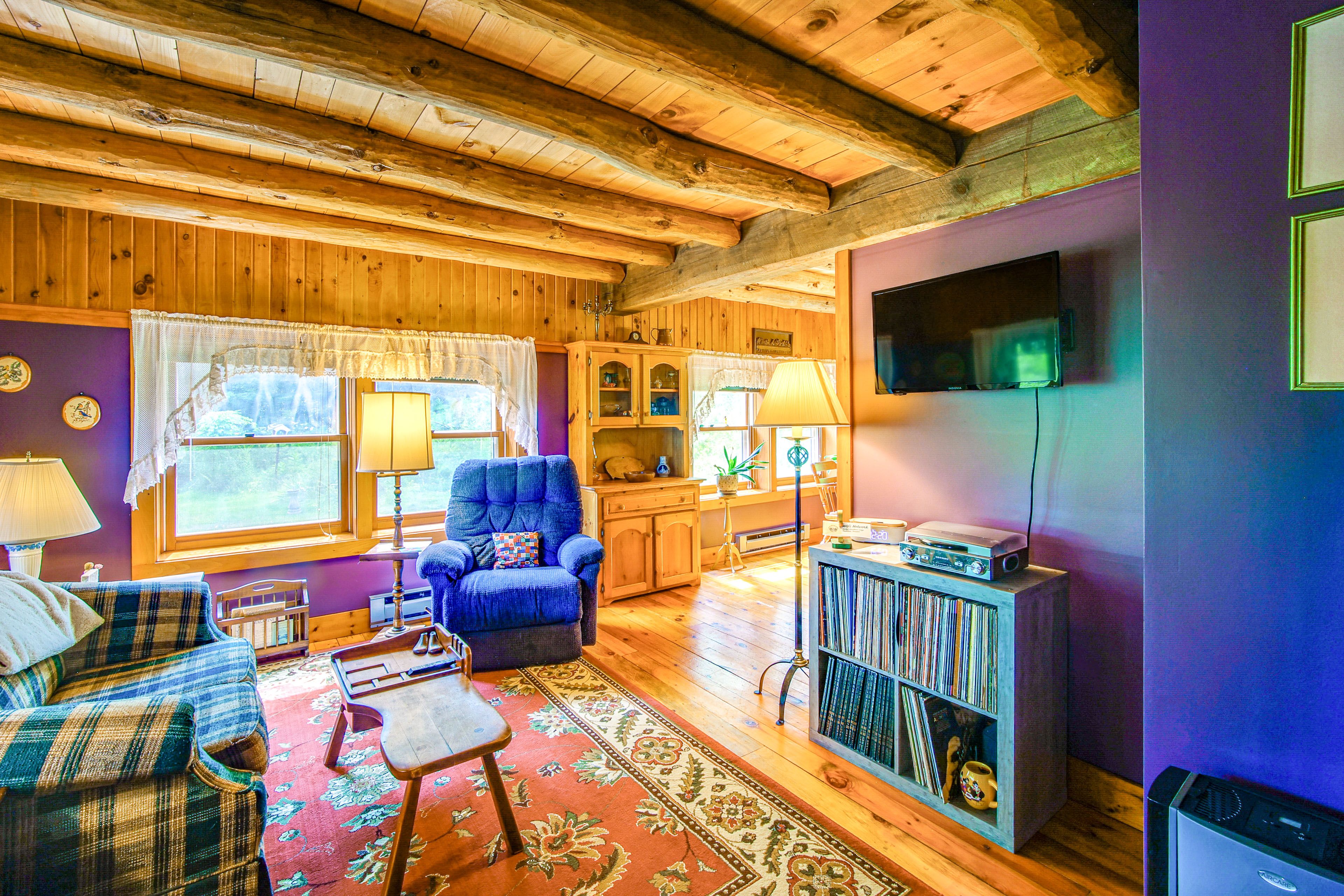 Living Room | Twin Sleeper Sofa | Central Heat | Record Player | Main Floor