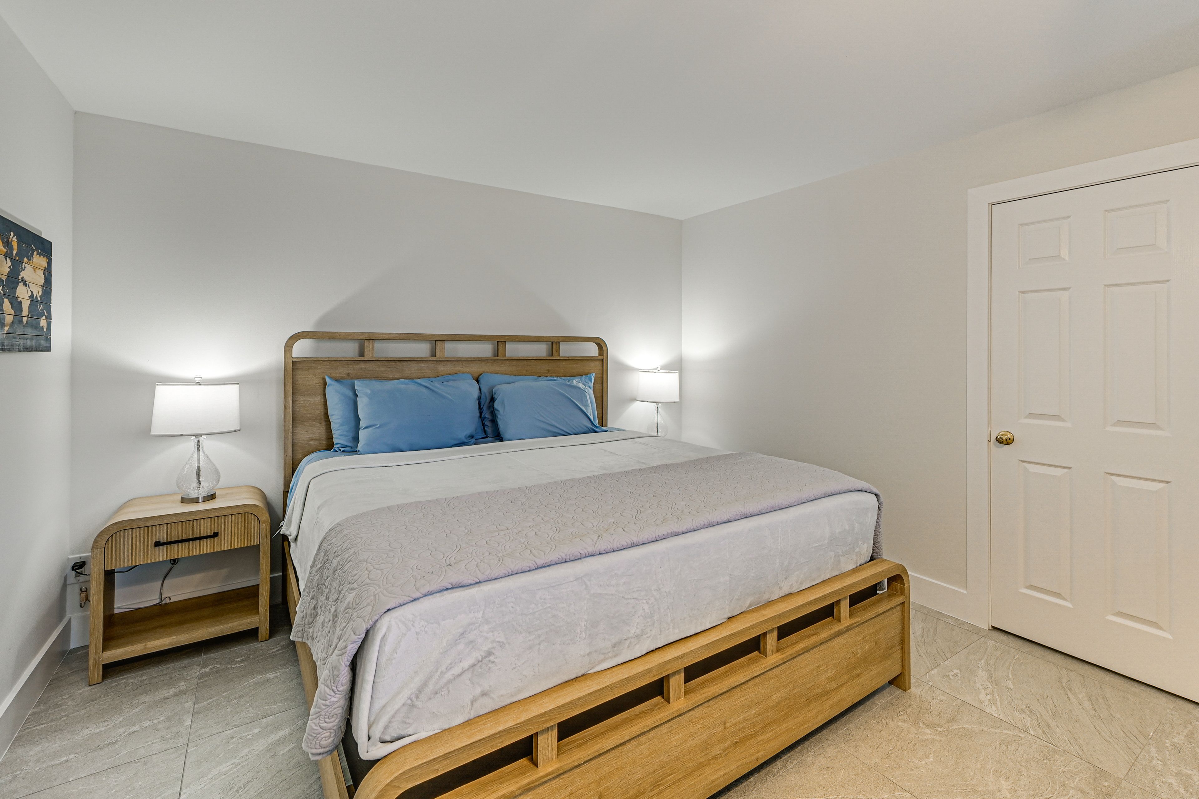 Studio | Sleeping Area | King Bed | Linens Provided