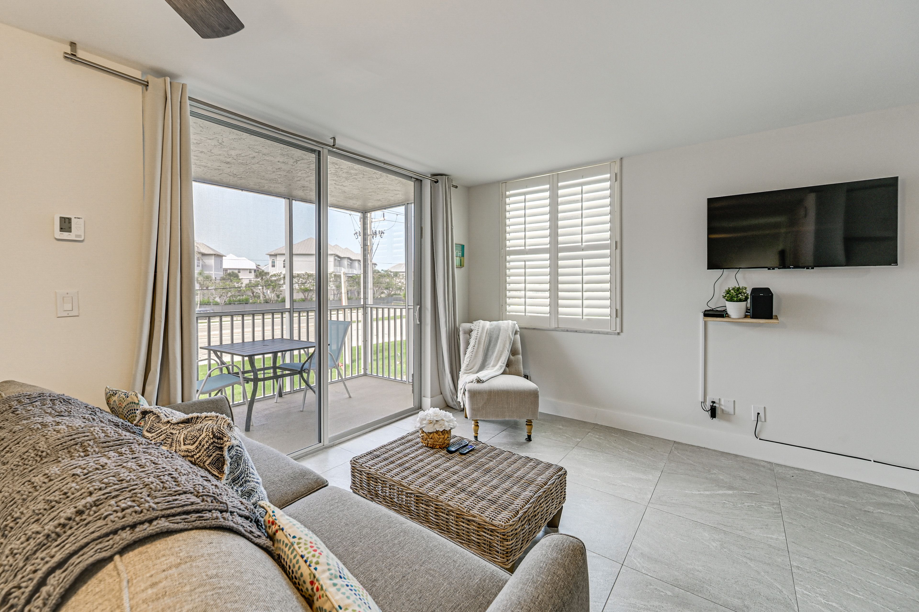 Studio | Living Area | Queen Sleeper Sofa | Smart TV