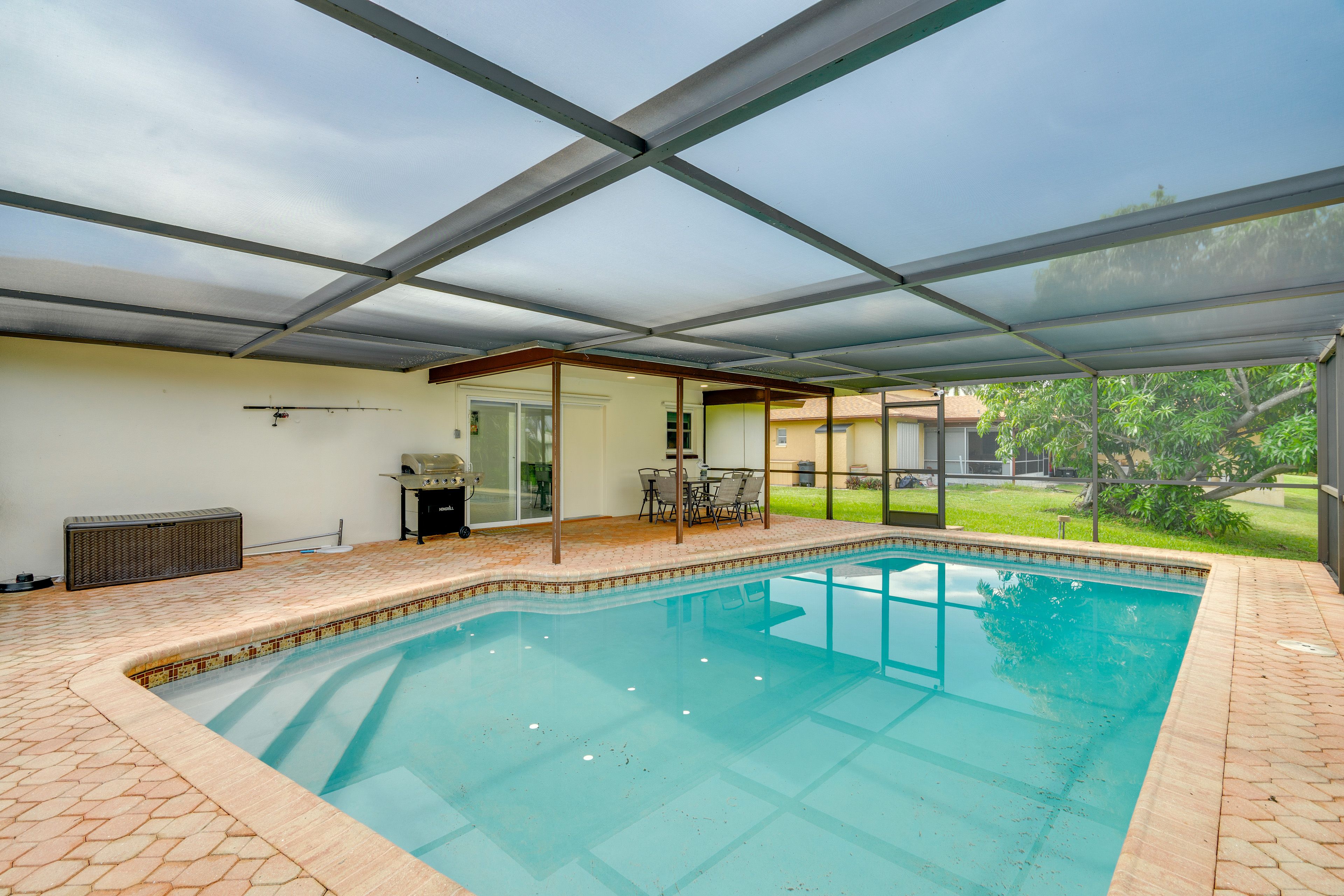 Cape Coral Vacation Rental | 3BR | 2BA | 1,389 Sq Ft | 2 Steps to Enter