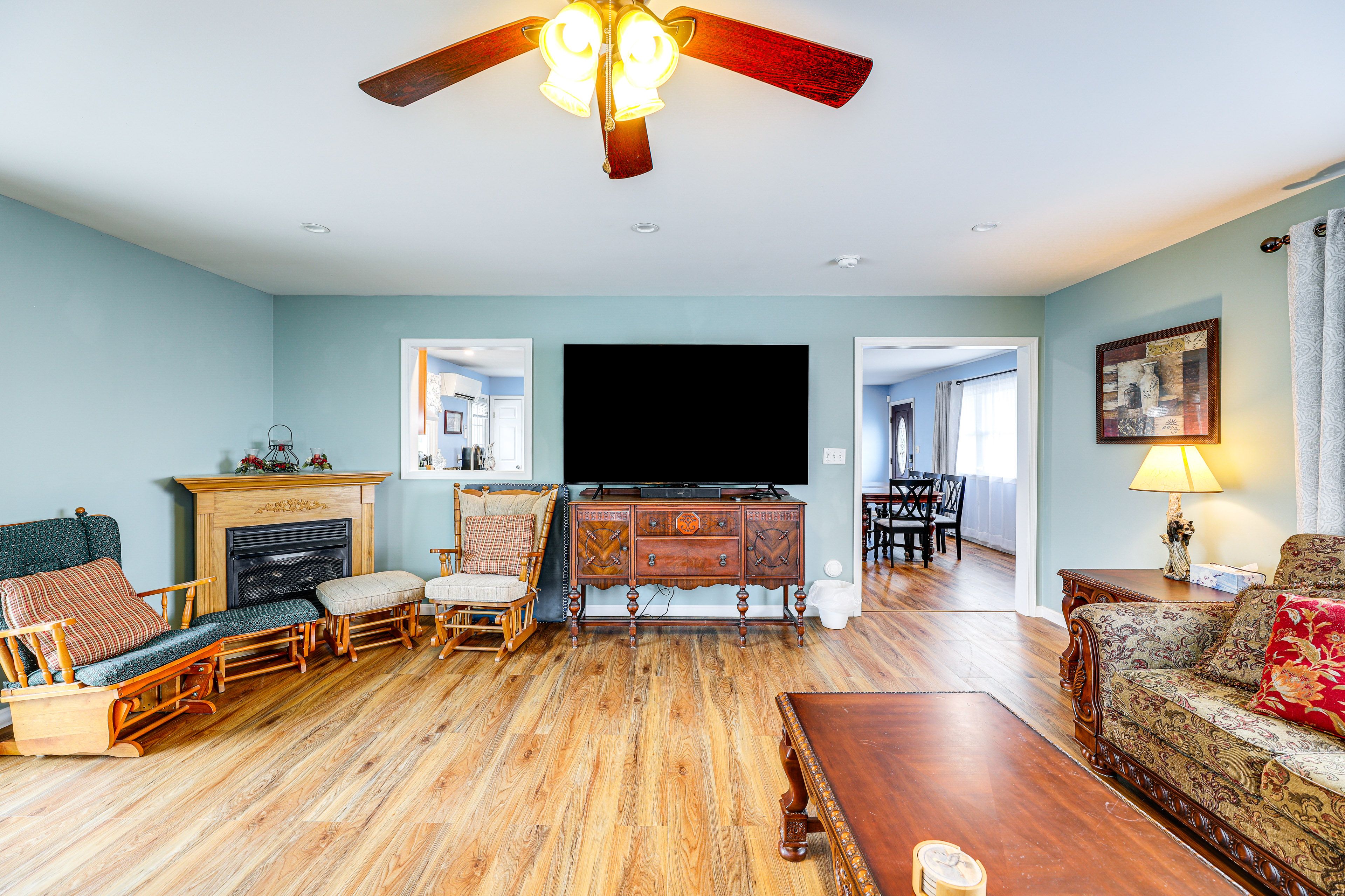 Property Interior | Single-Story Home | Free WiFi | Central A/C & Heat