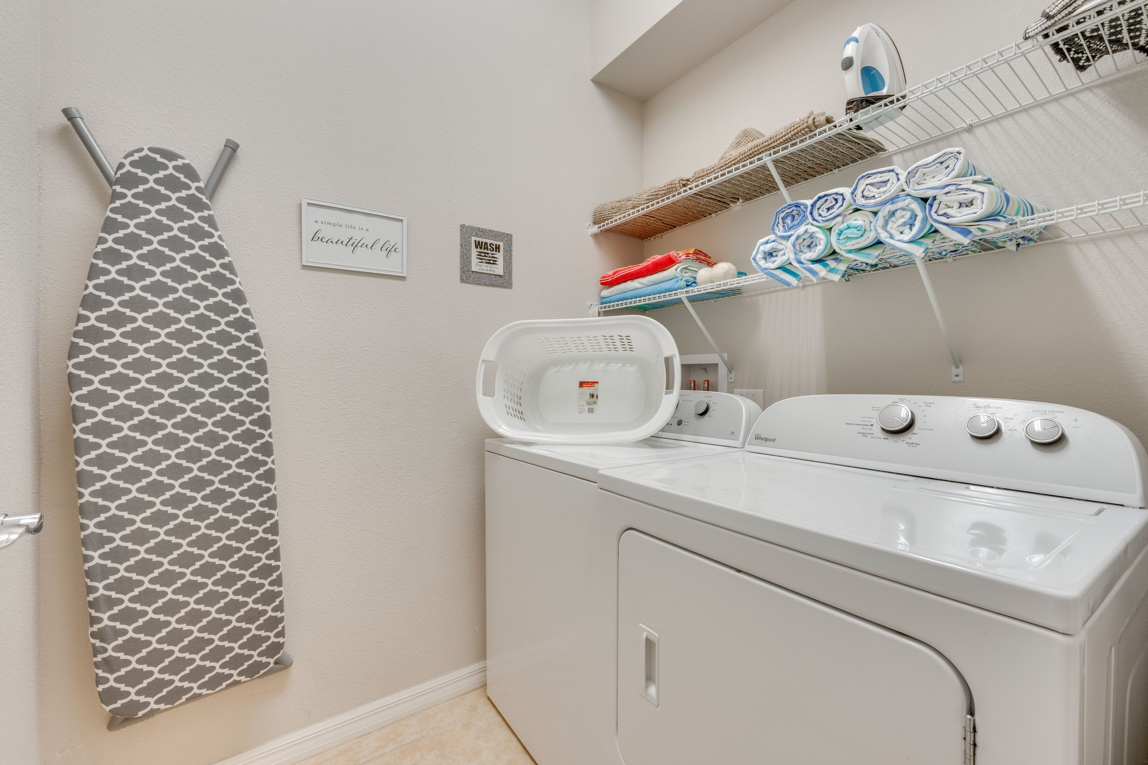 Laundry Area | 1st Floor | Washer/Dryer