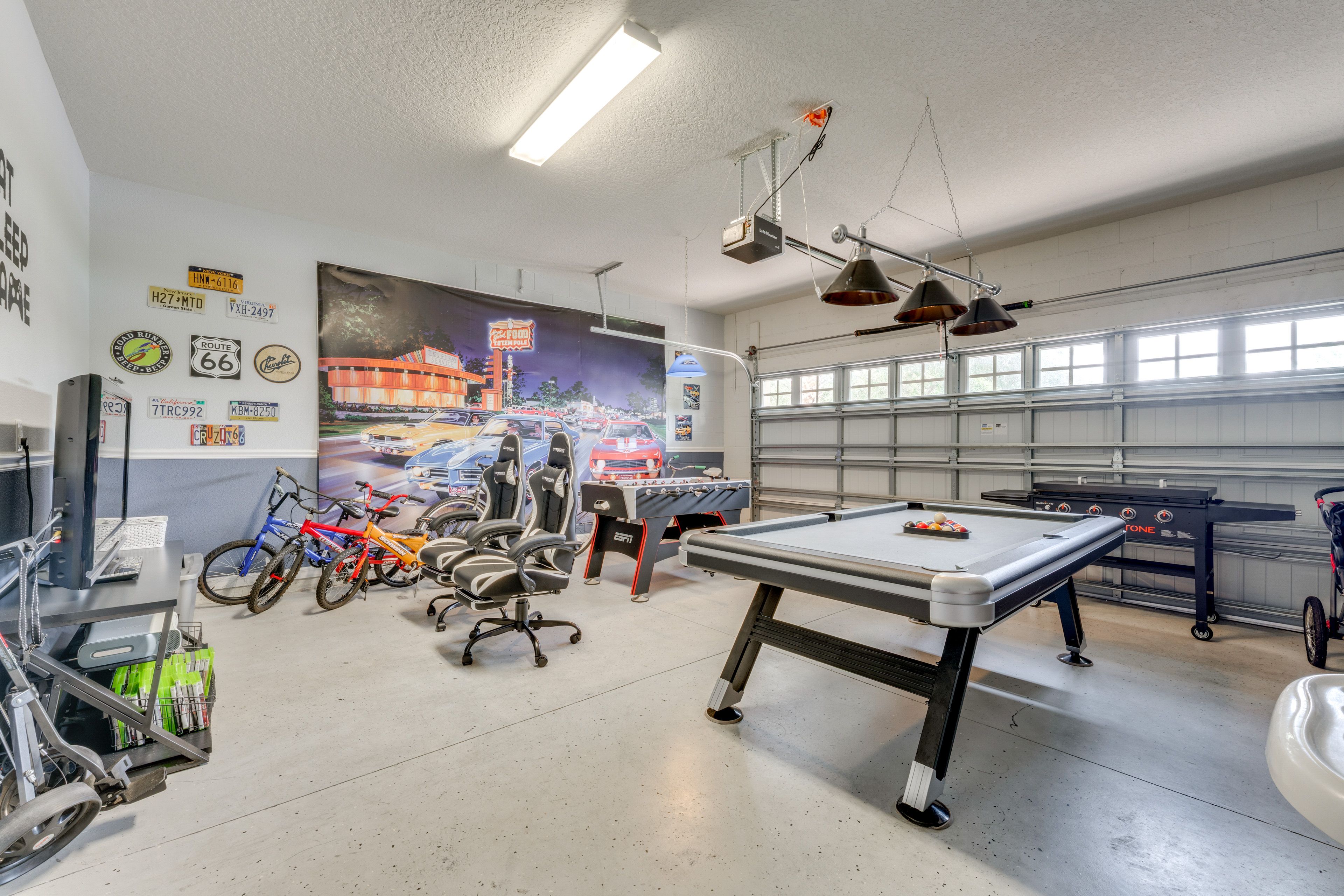 Game Room | Garage | Pool Table | Foosball Table | Xbox | Blackstone Griddle