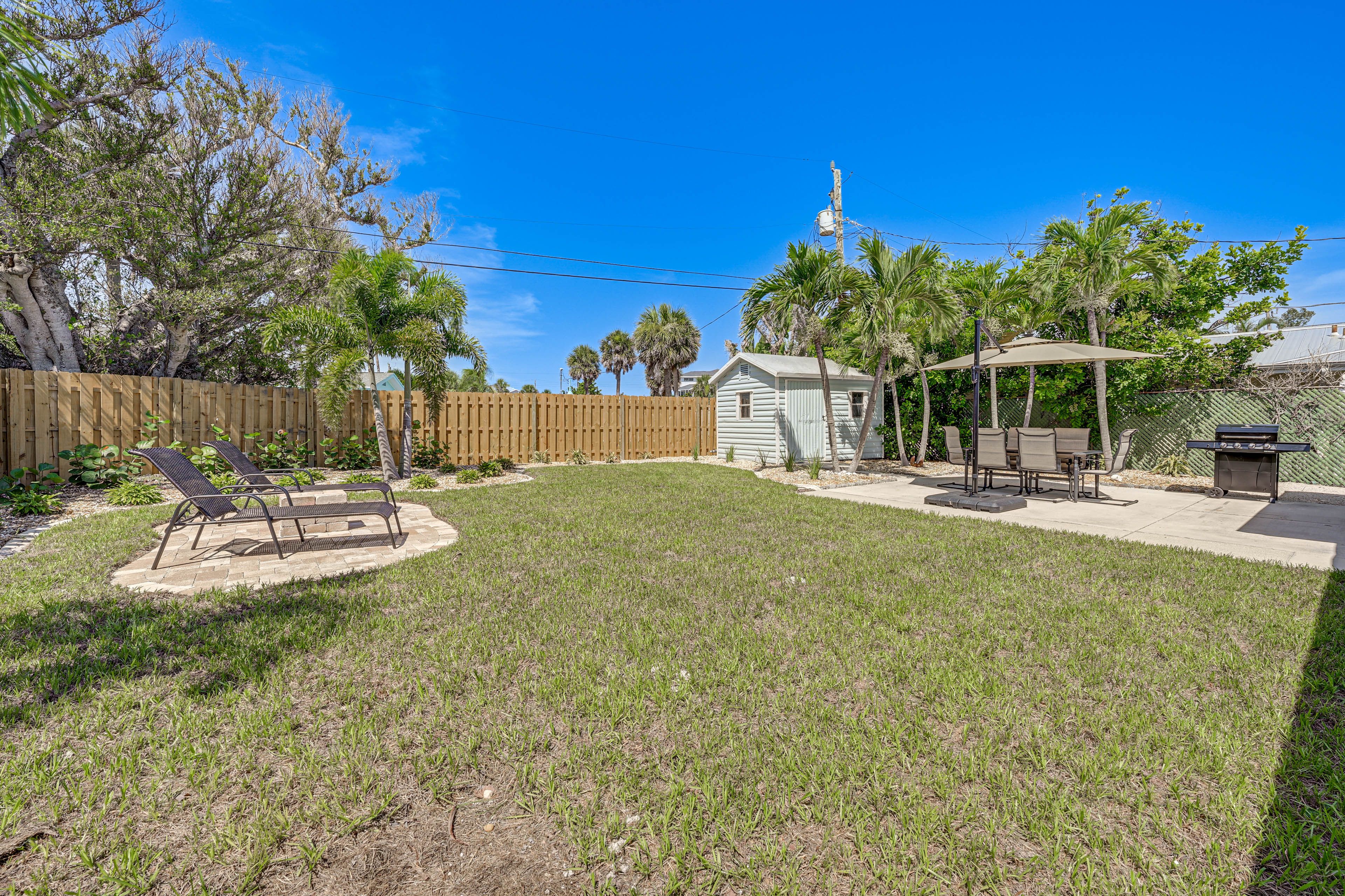 Private Backyard Area
