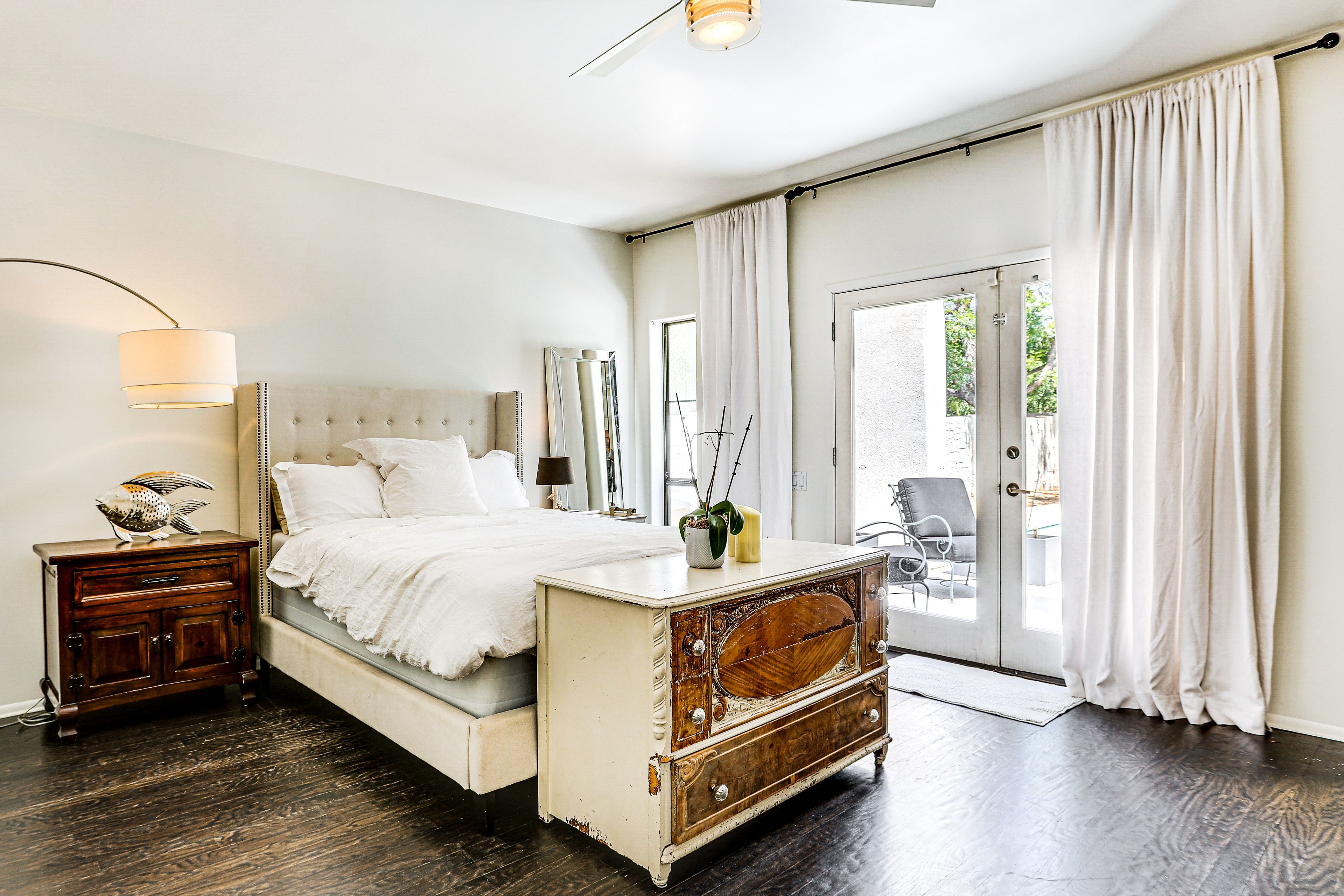 Bedroom 1 | Queen Bed | Linens Provided | Patio Access