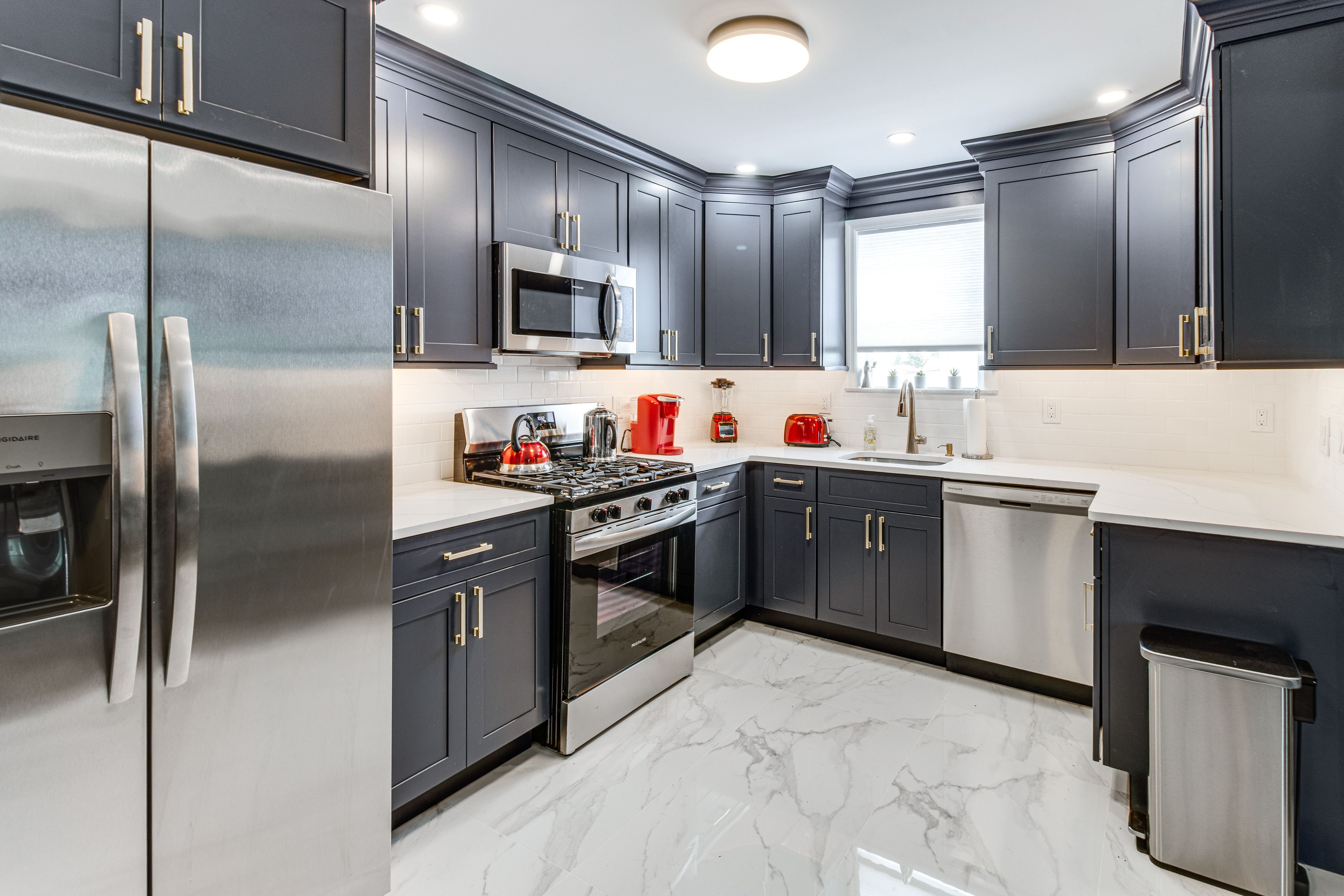Kitchen | 2-Story Apartment | Central Heating & A/C | In-Unit Laundry