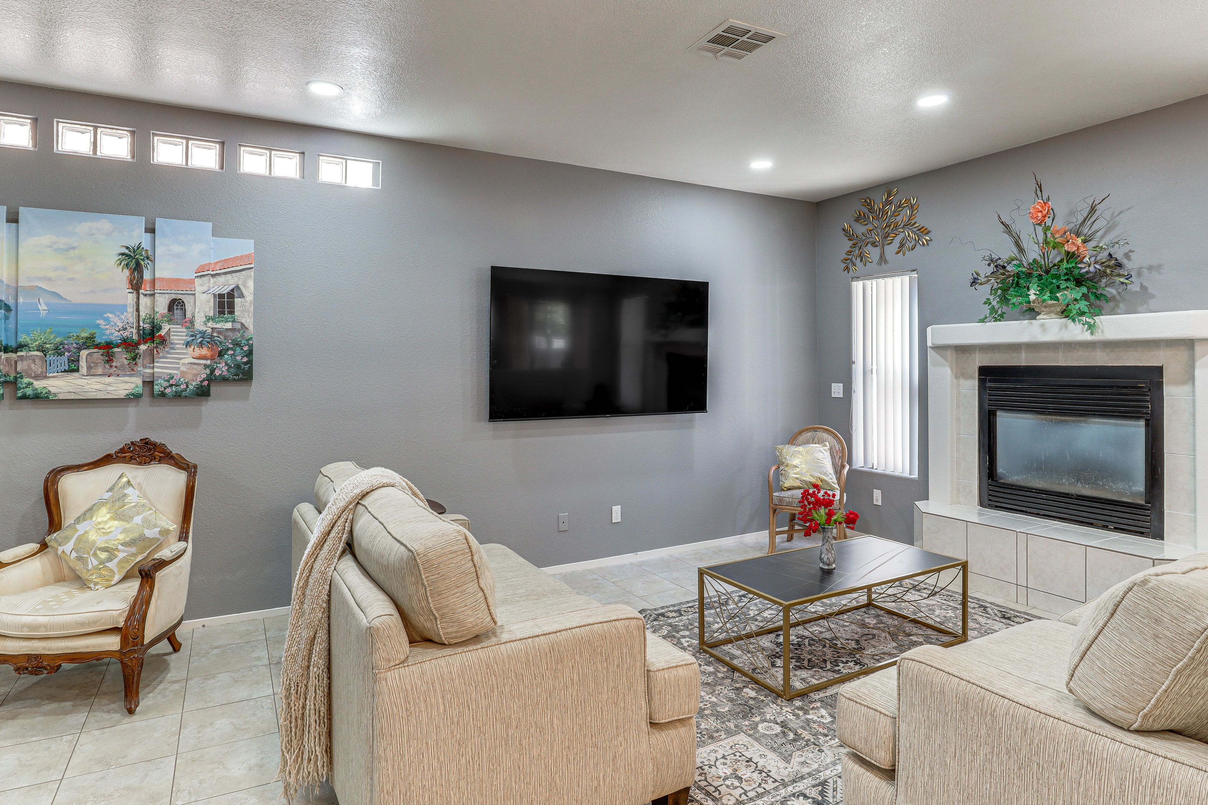 Las Vegas Vacation Rental | 3BR | 2.5BA | 1,744 Sq Ft | 1 Step to Enter
