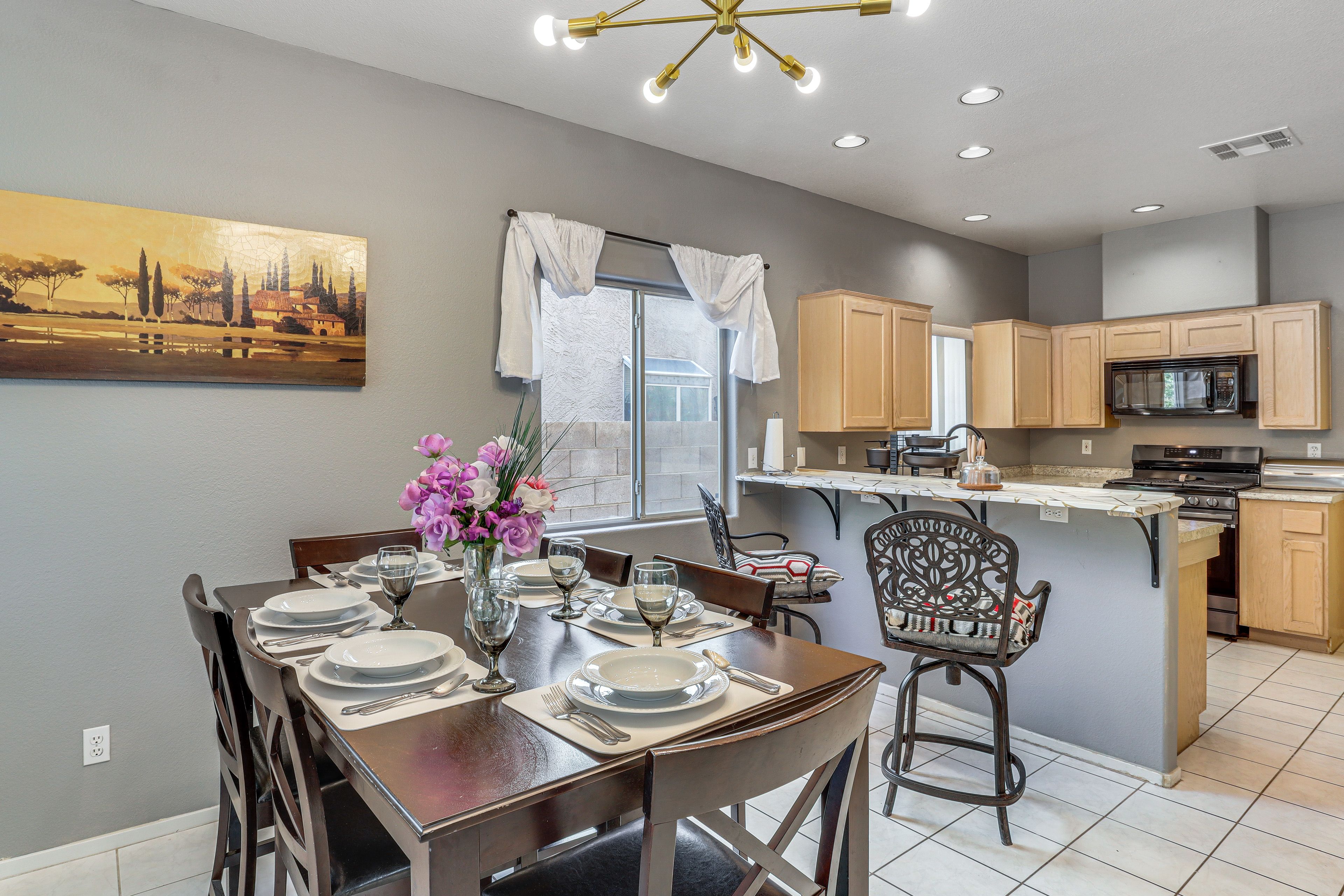 Dining Area | Dishware & Flatware Provided | 1st Floor