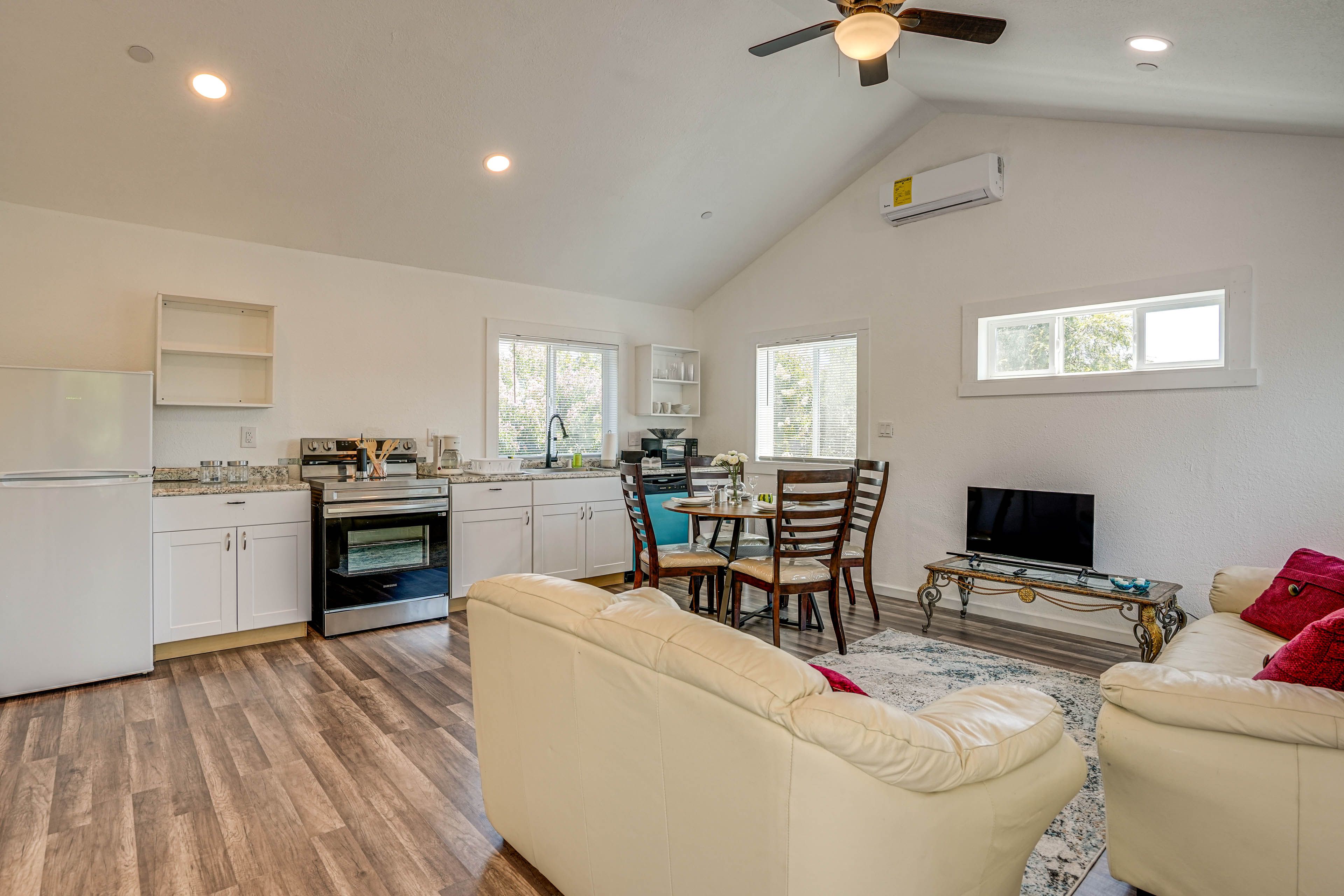Concord Vacation Rental | 1BR | 1BA | 1,200 Sq Ft | Stairs Required