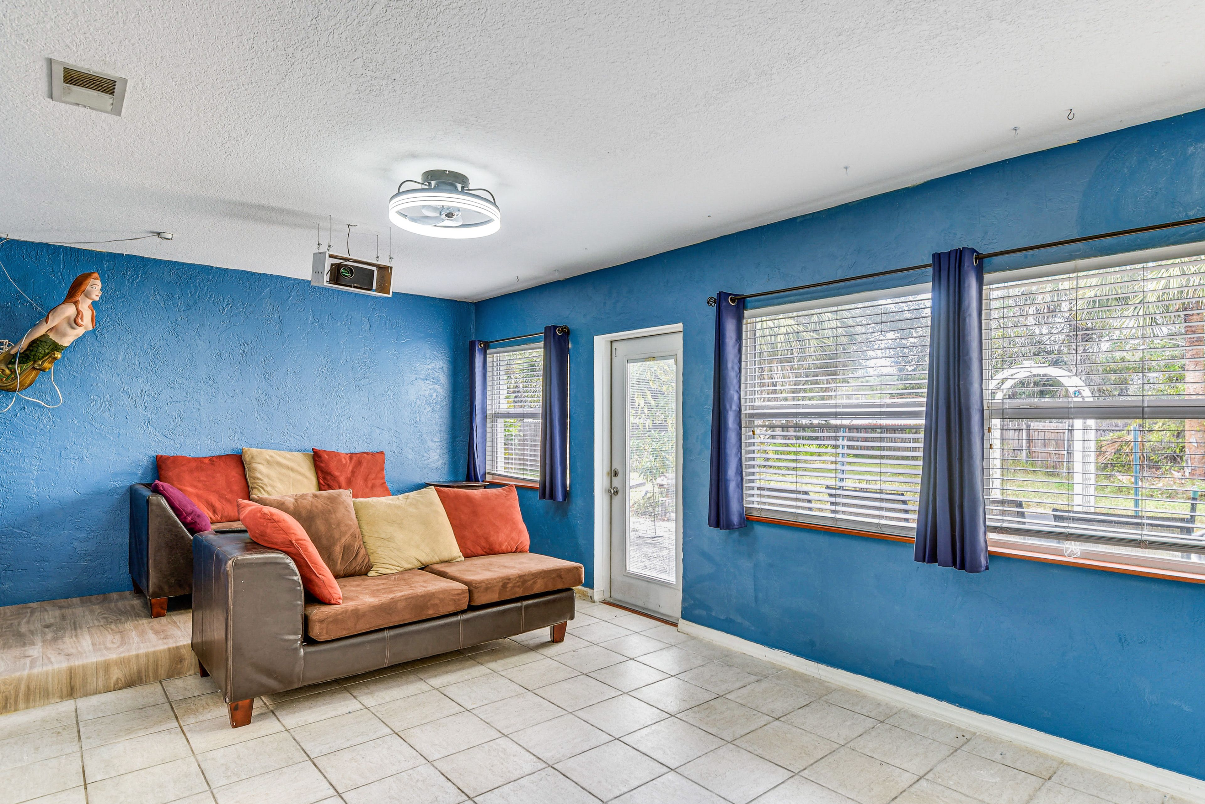 Media Room | Projector | Custom-Painted Screen Wall