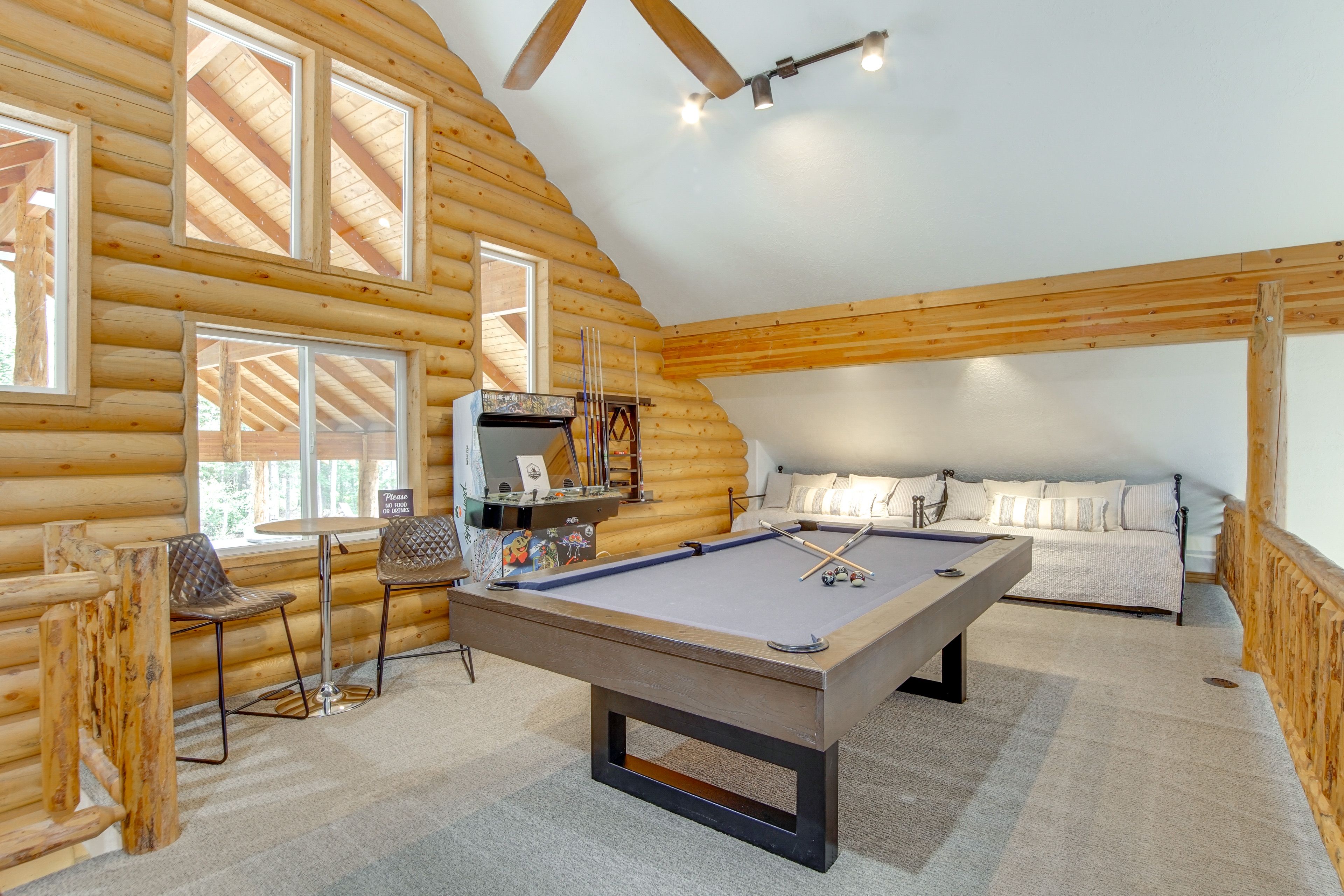Game Room | 3-Story Cabin | Free WiFi | Central Heating