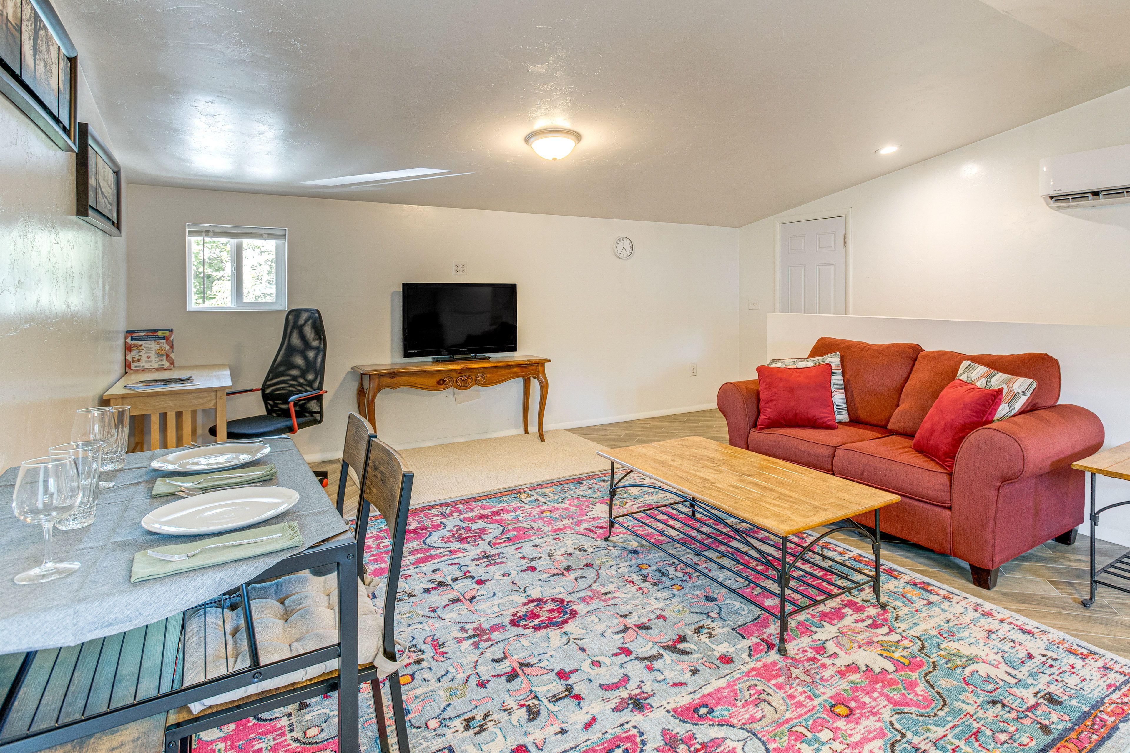 Living Room | Twin Sleeper Sofa | Central A/C & Heating | Smart TV