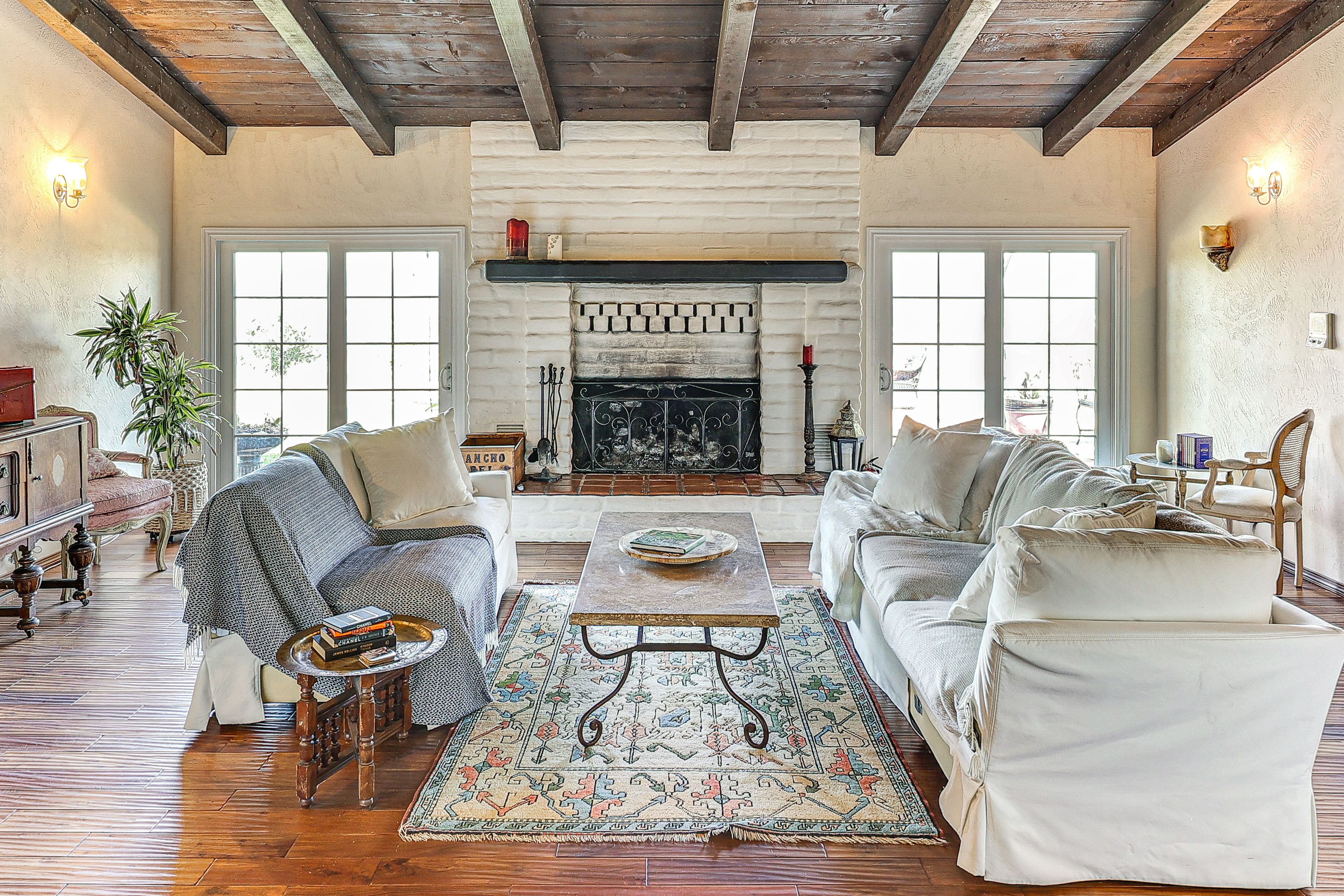 Living Room | Fireplace | Heat Pump System (Heating & A/C)