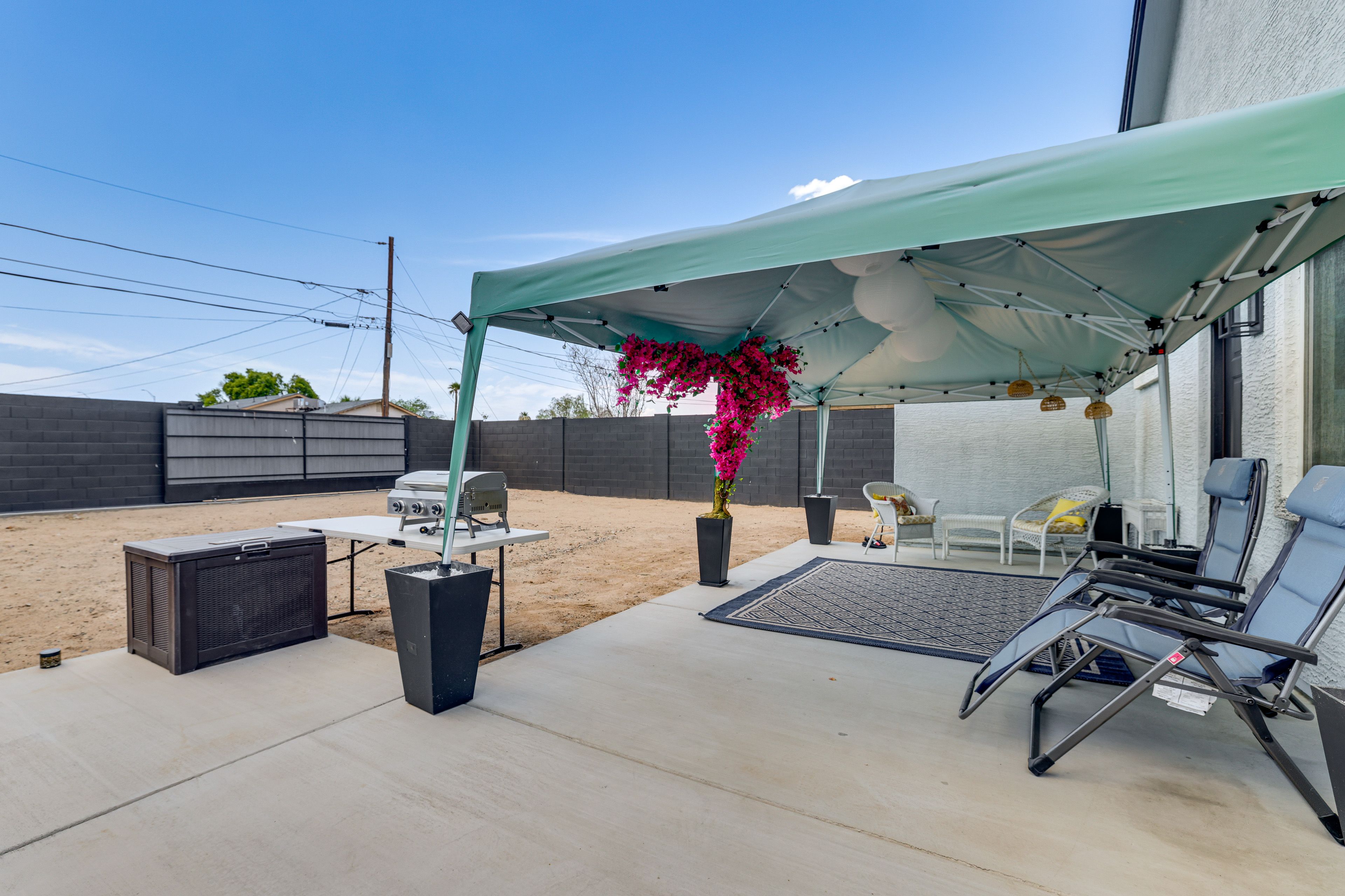 Back Patio | Private Yard | Grill | Single-Story Home