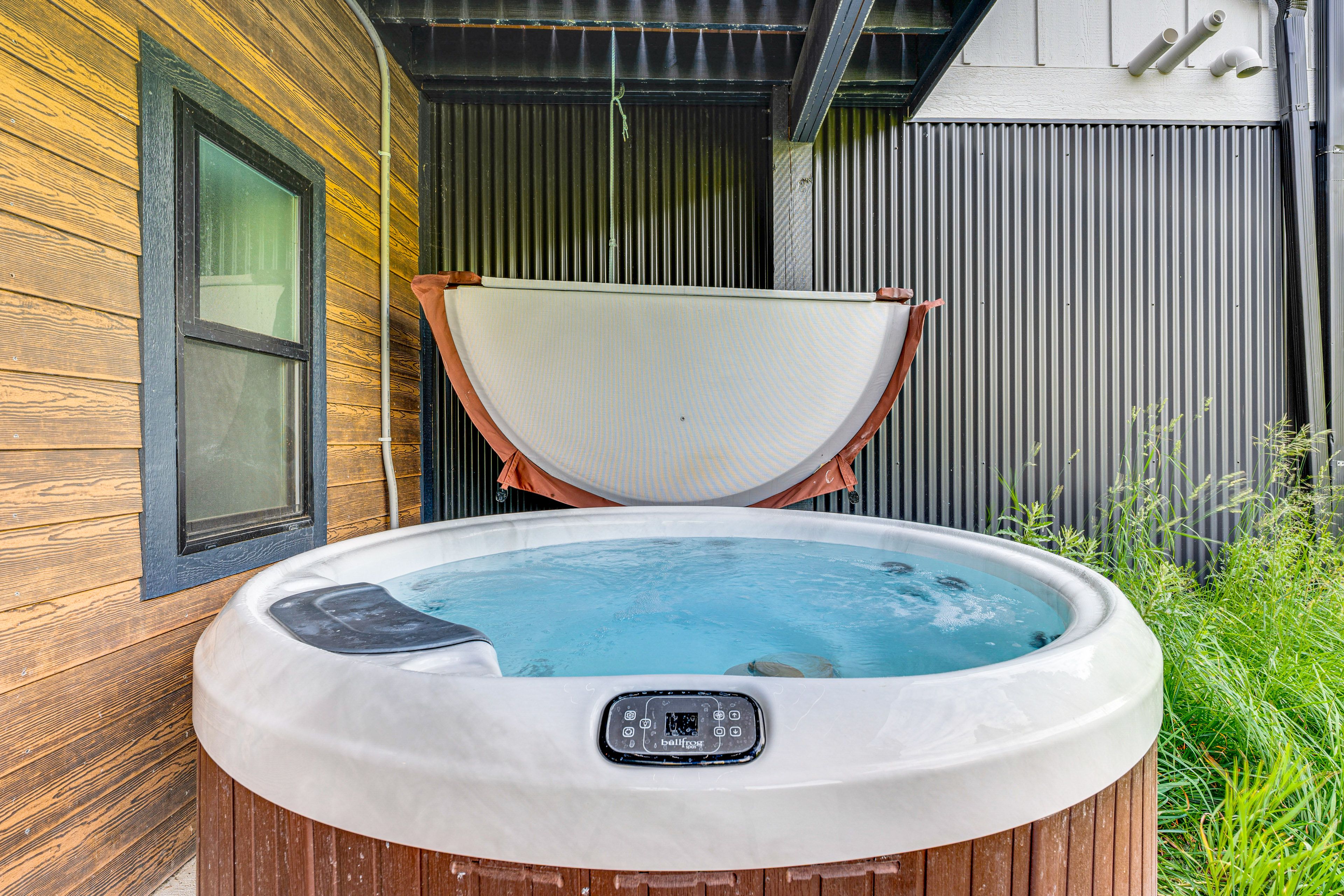 Patio Area | Private Hot Tub
