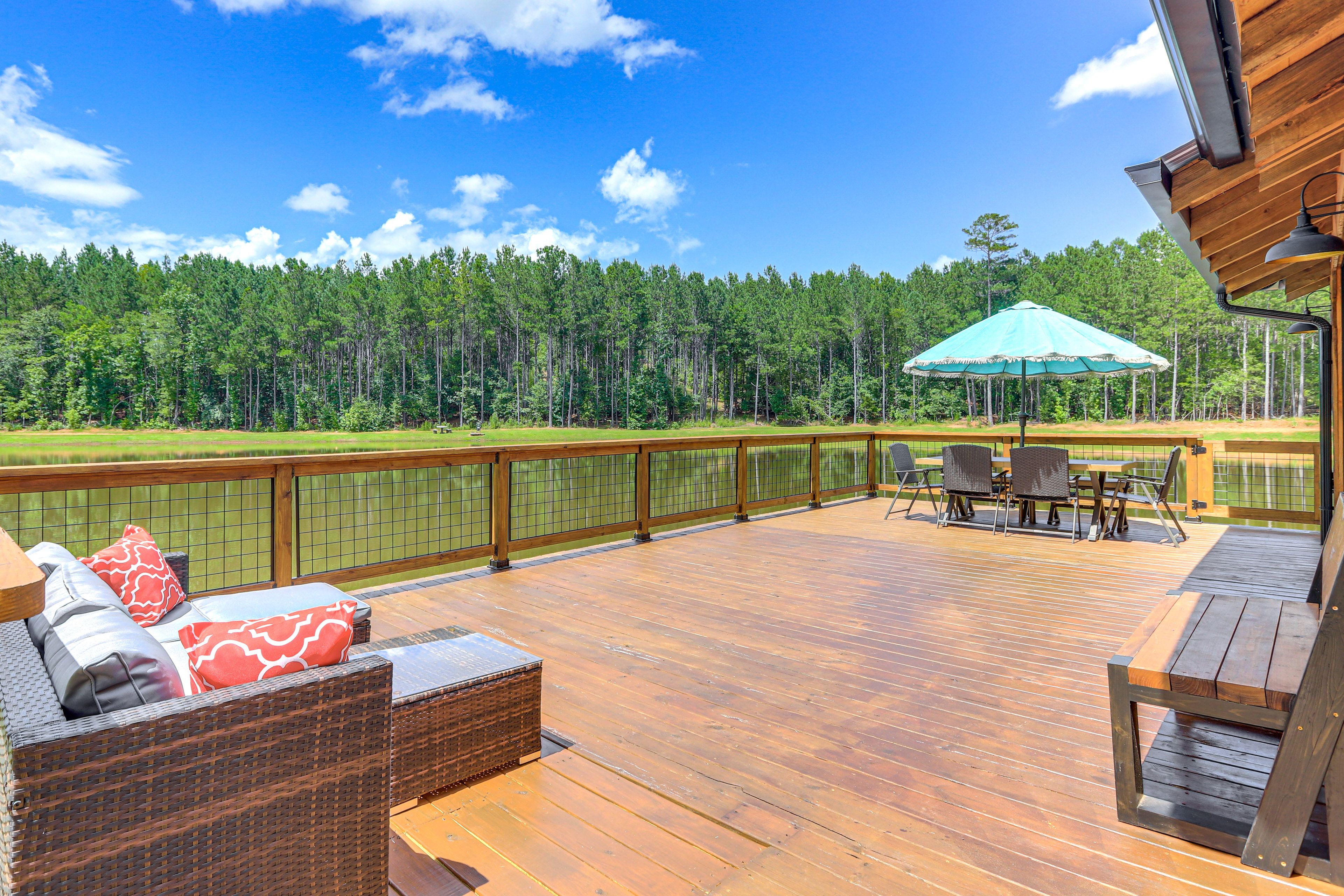 Furnished Deck | Pond View