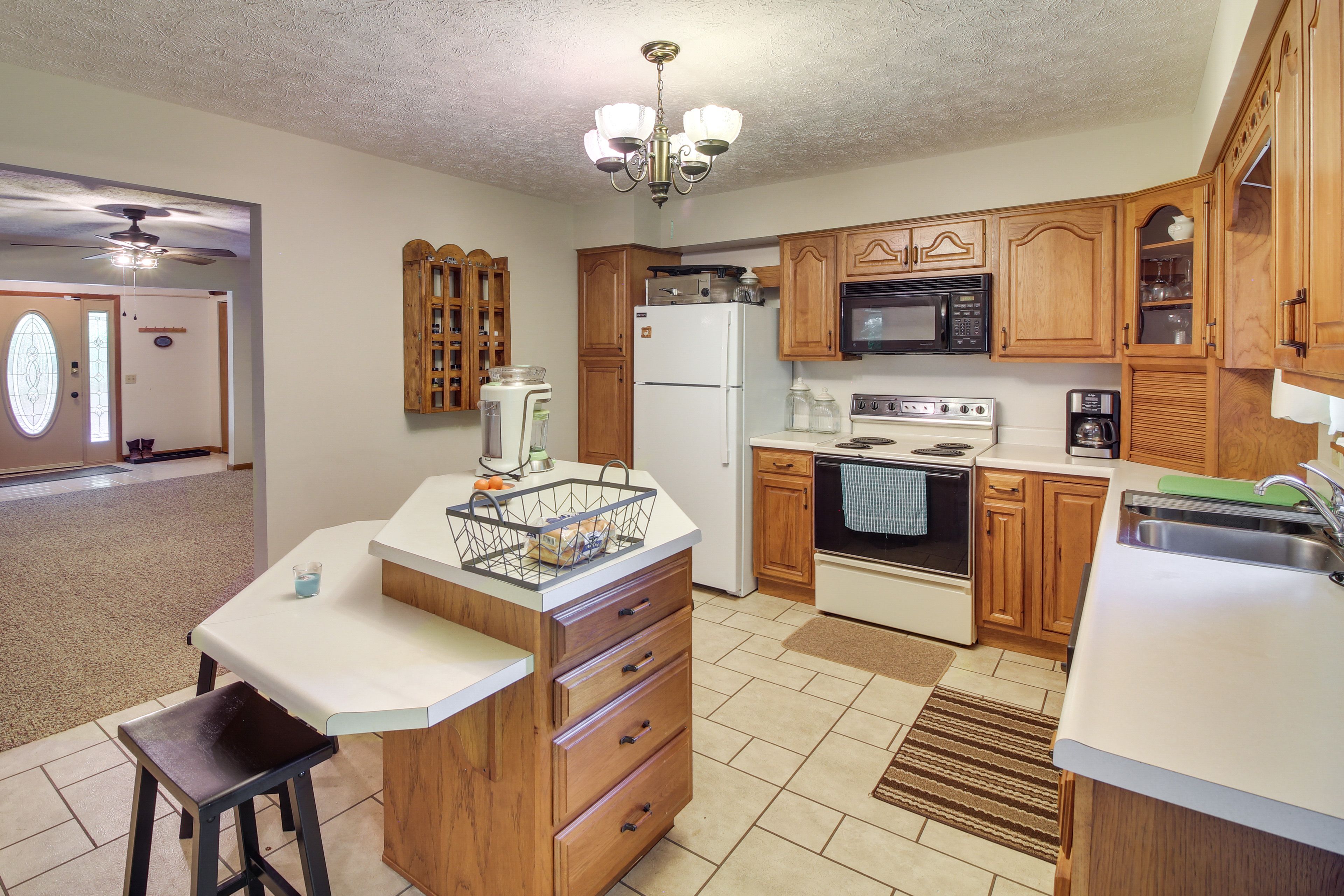 Kitchen | In-Unit Laundry | Central Heating & A/C