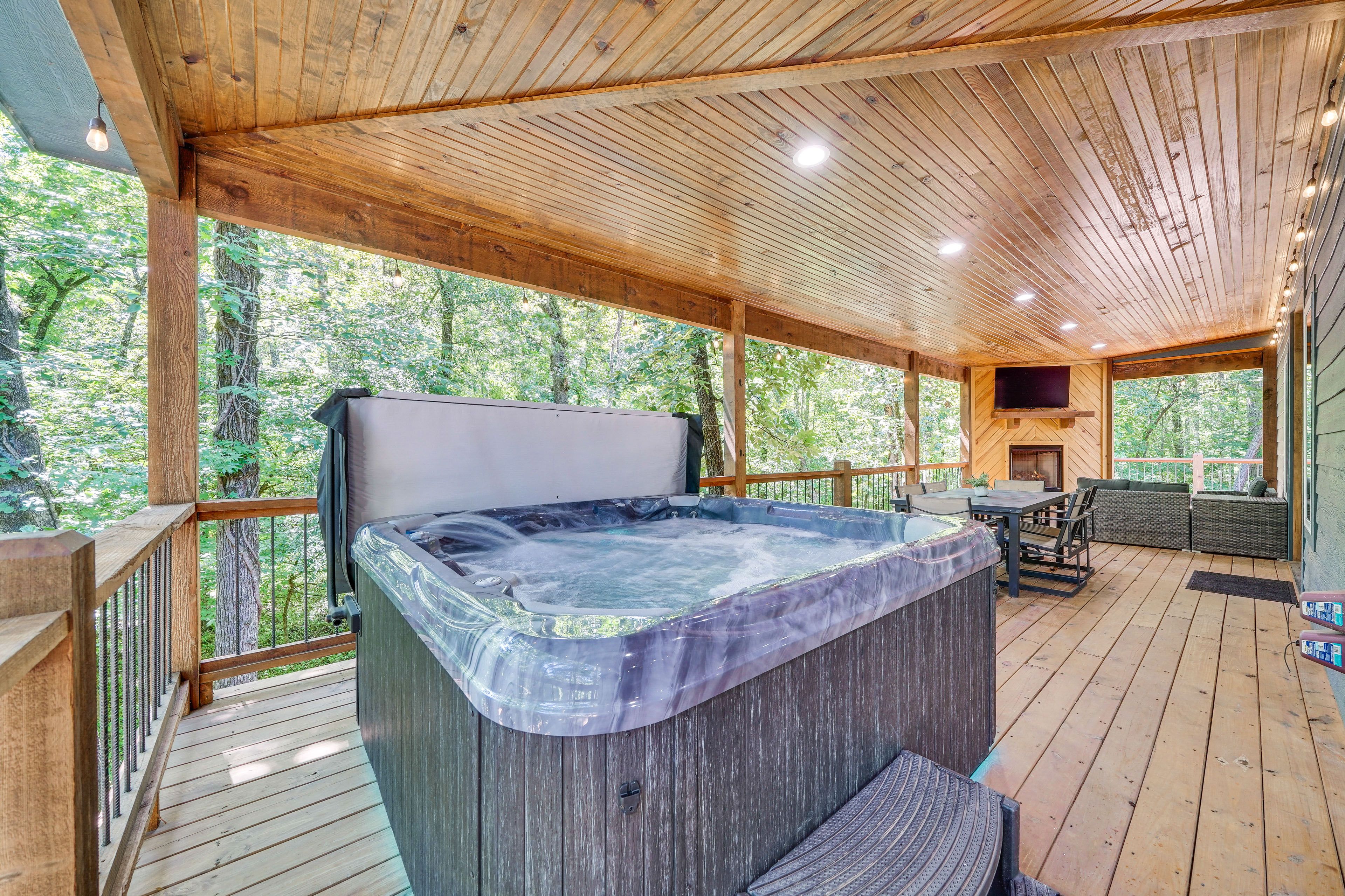 Deck | Private Hot Tub | Single-Story Cabin