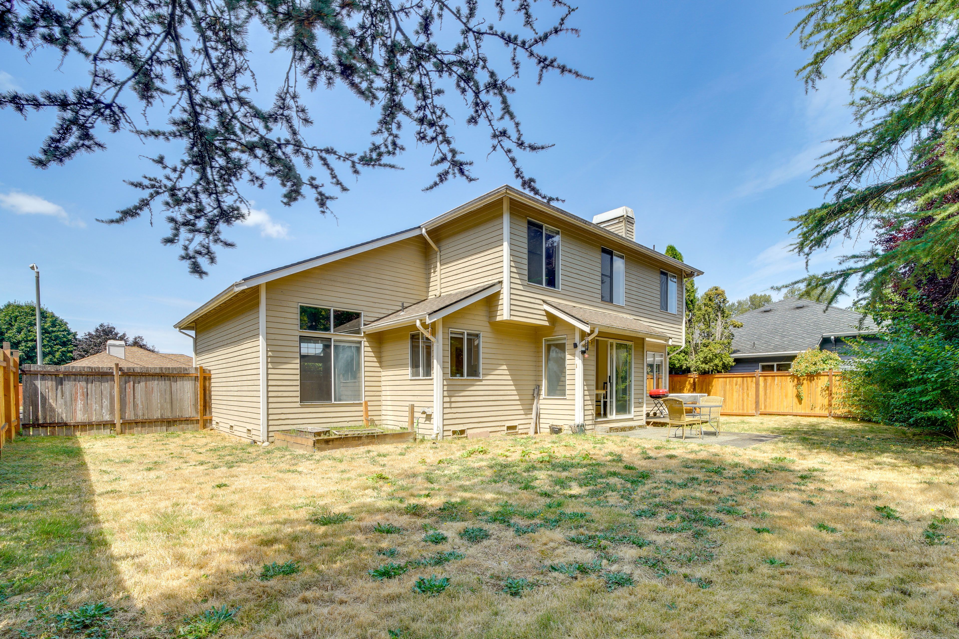 House Exterior | Fenced Backyard