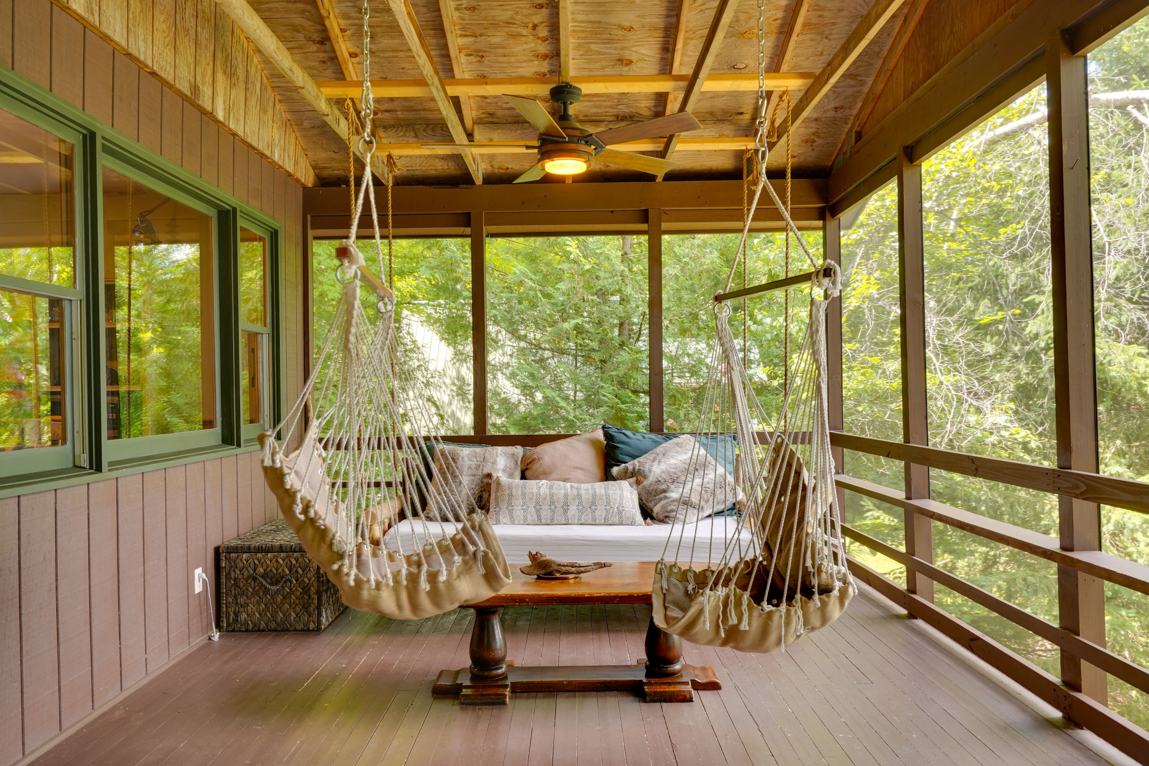 House Exterior | Screened Deck w/ Seating | Lake Views