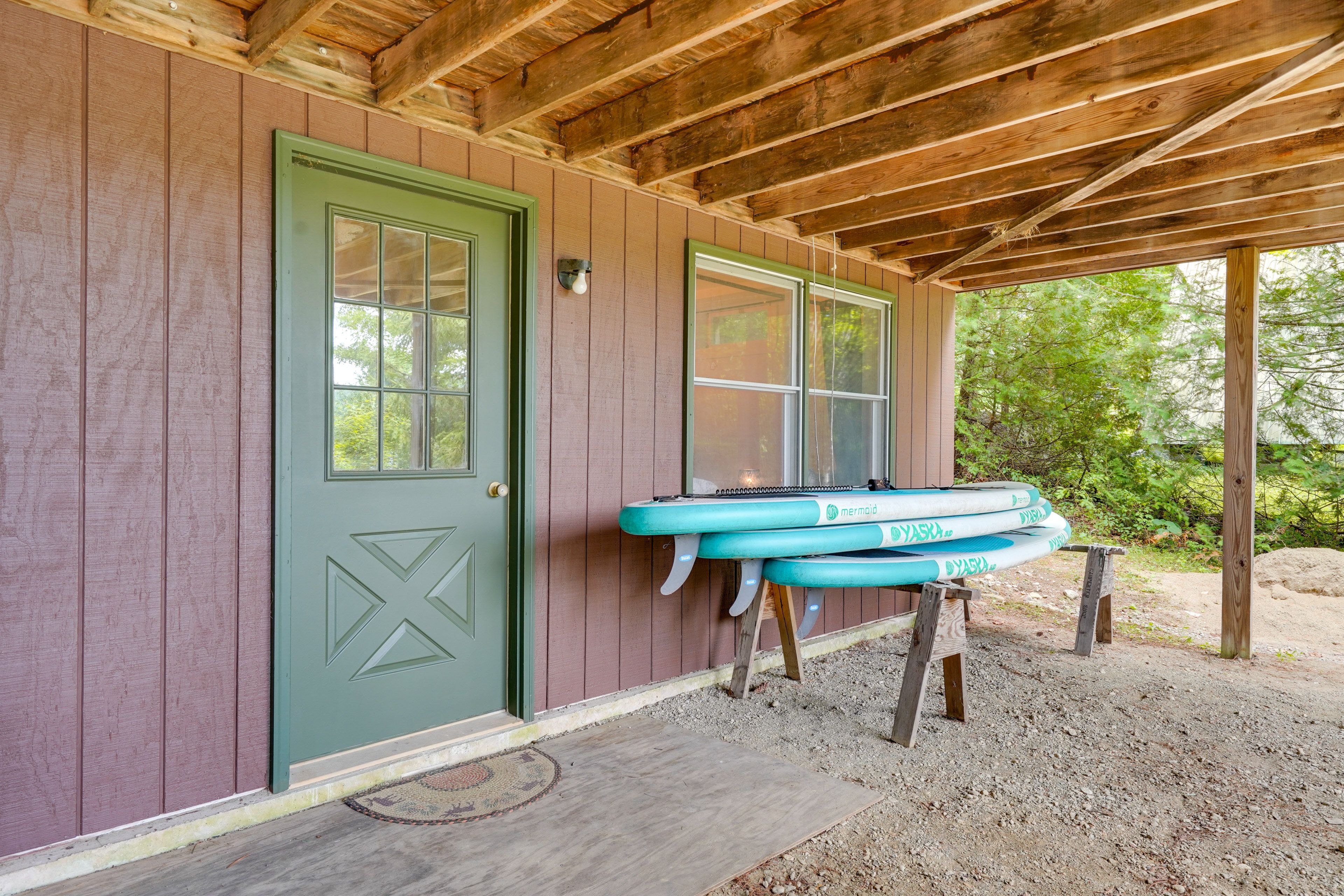 House Exterior | Paddleboards | Kayaks | Life Vests