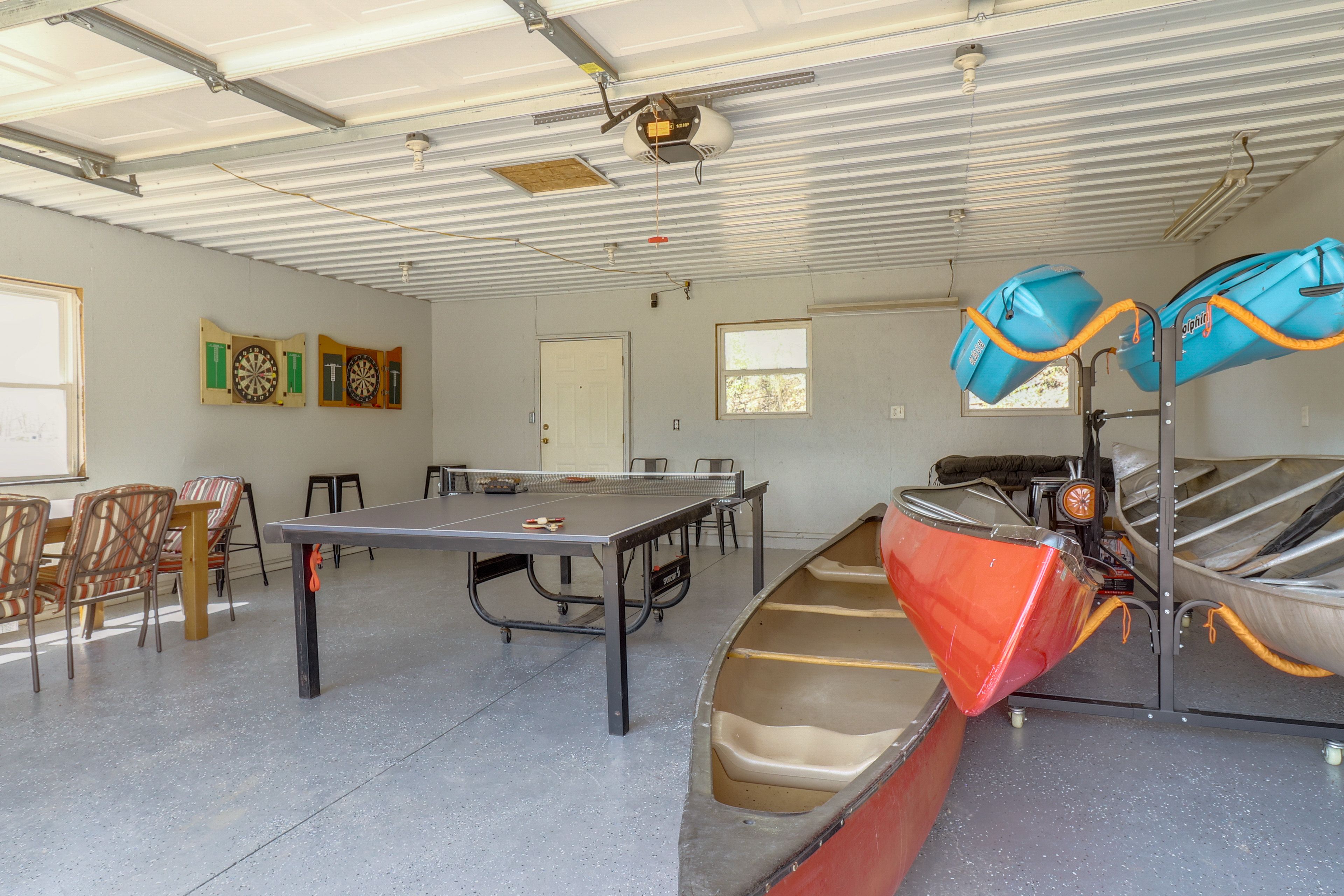 Garage | Ping-Pong Table | Dartboards