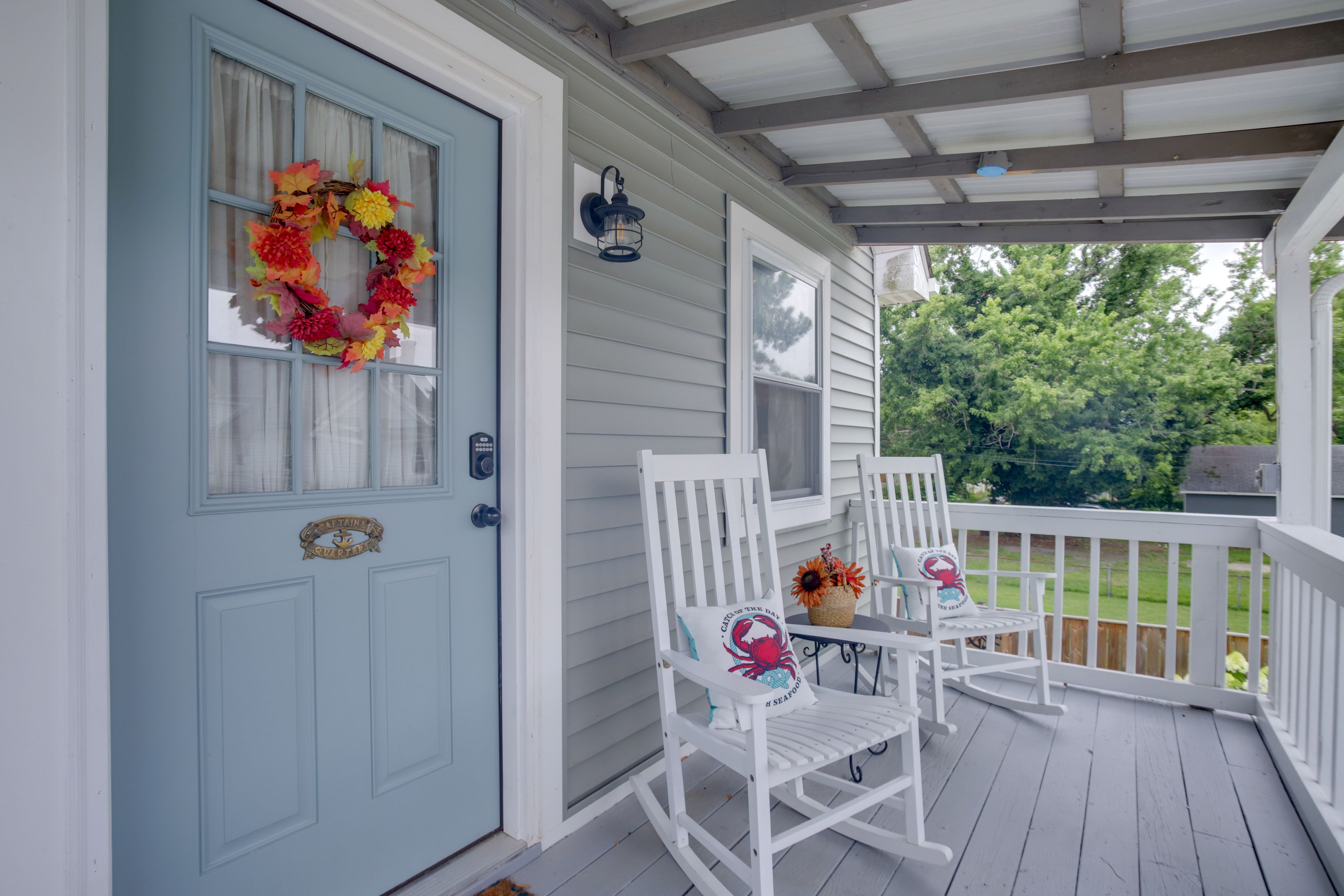 Covered Porch | 2 Rocking Chairs