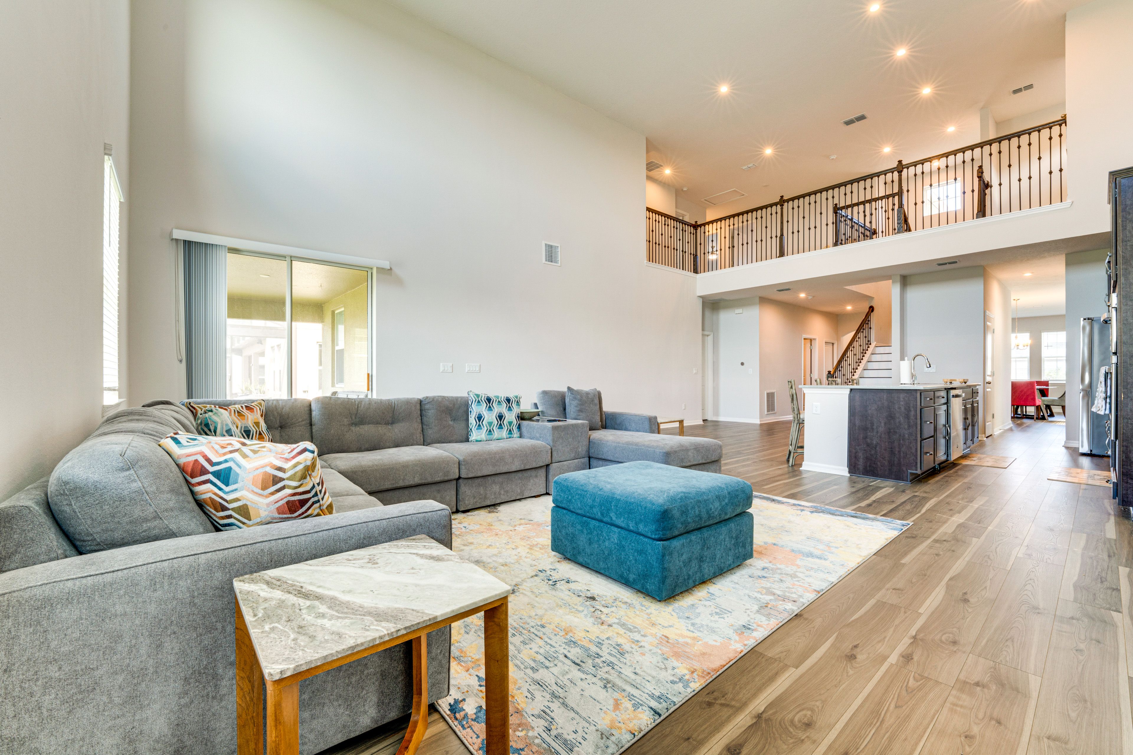 Living Room | Free WiFi | Central Heating & Air Conditioning | 1st Floor