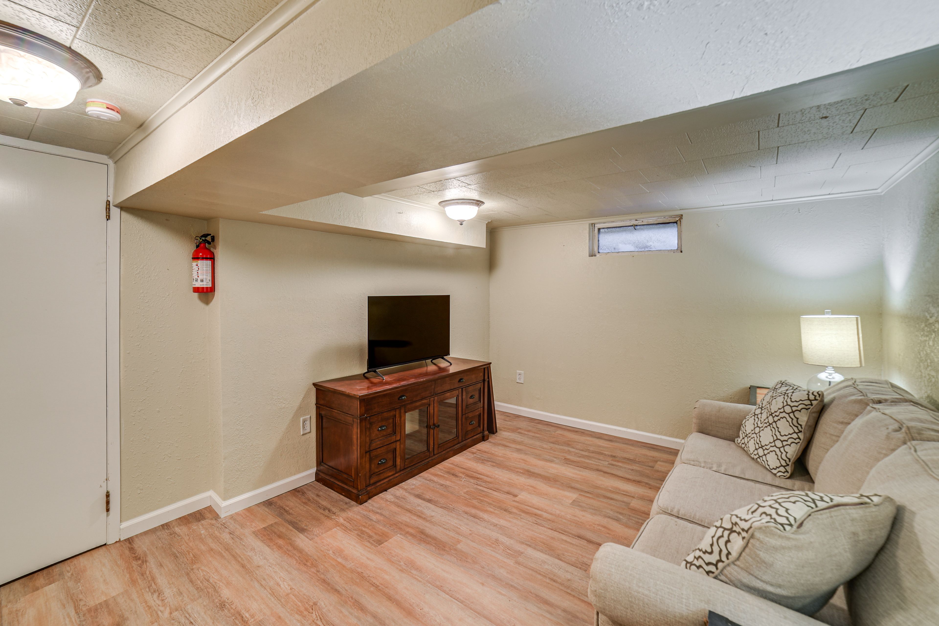 Family Room | Queen Sleeper Sofa | Smart TV | Lower Level