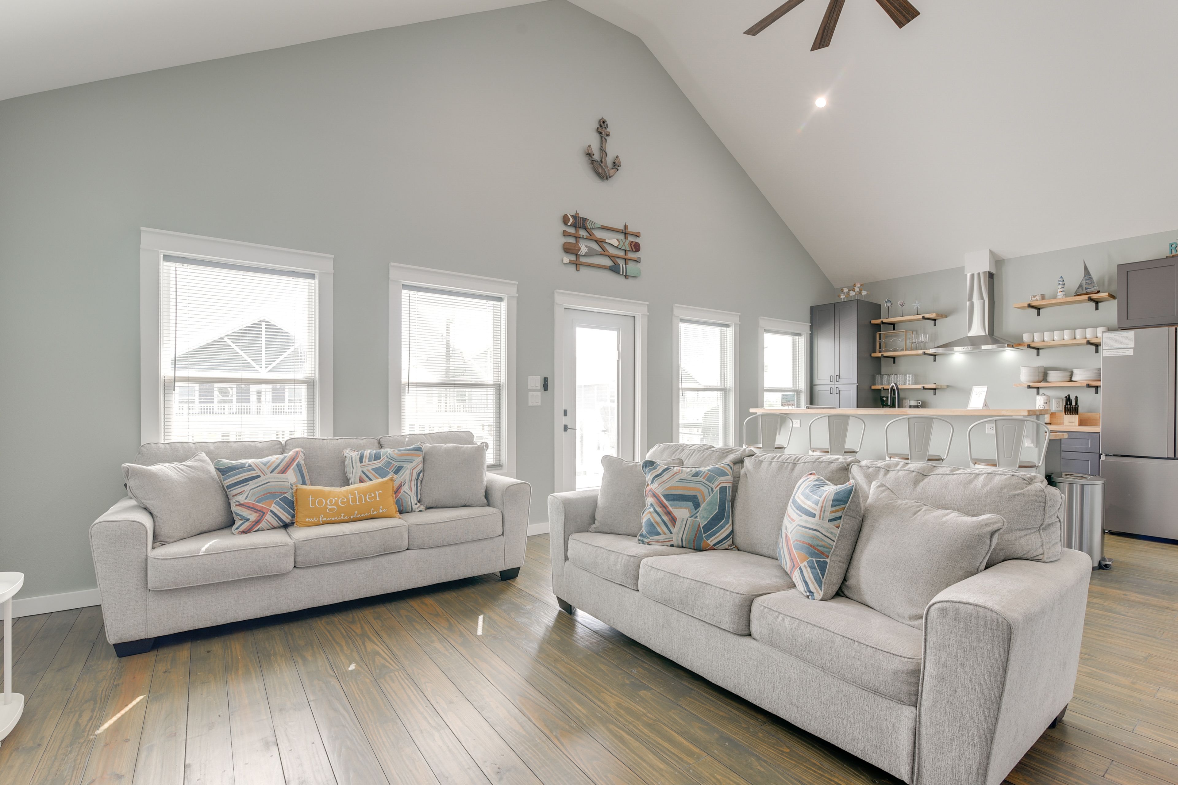 Bolivar Peninsula Vacation Rental | 2BR + Loft | 2BA | Stairs Required