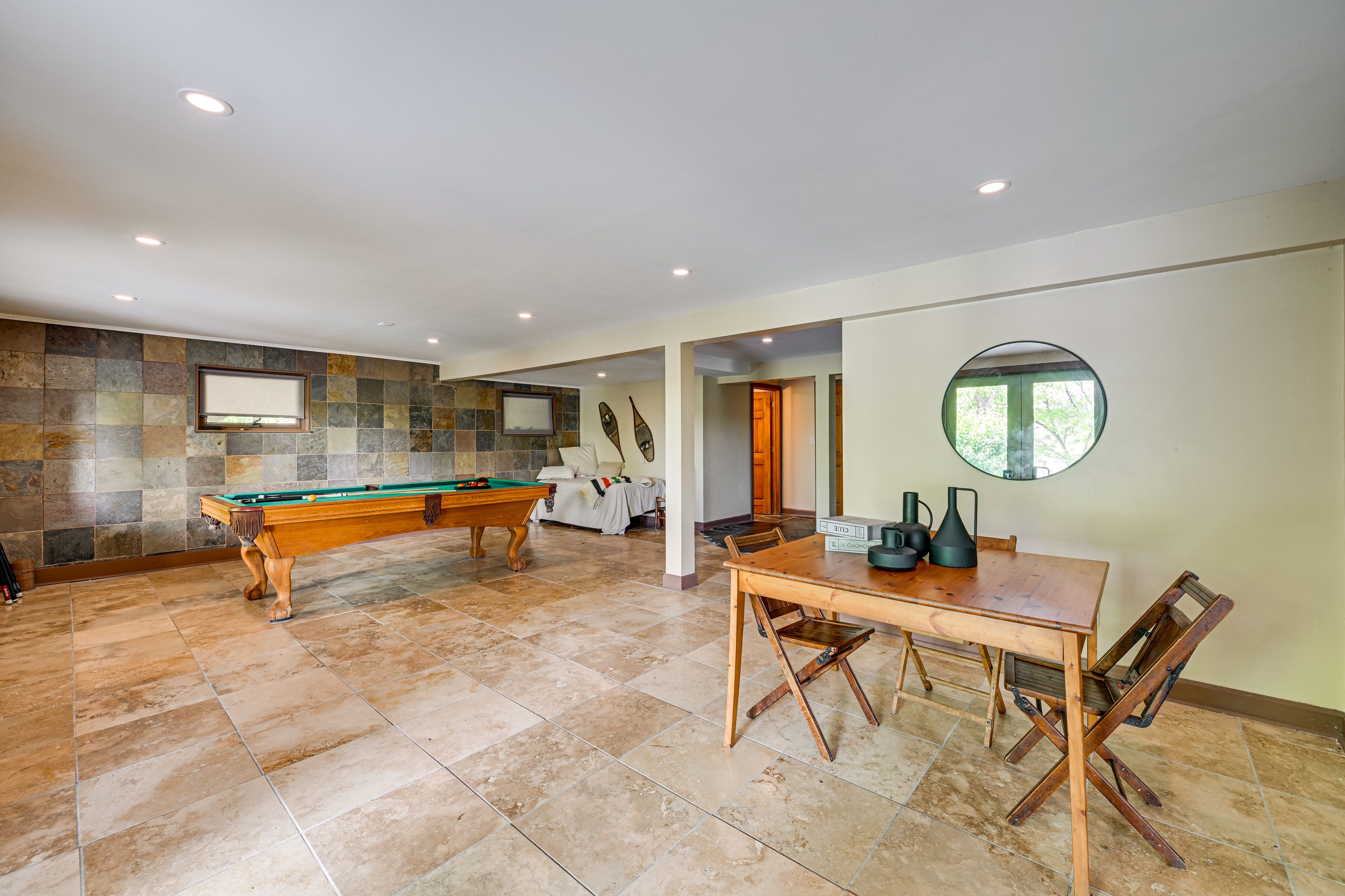 Game Room | Full Bed | Pool Table | Board Games | Lower Level