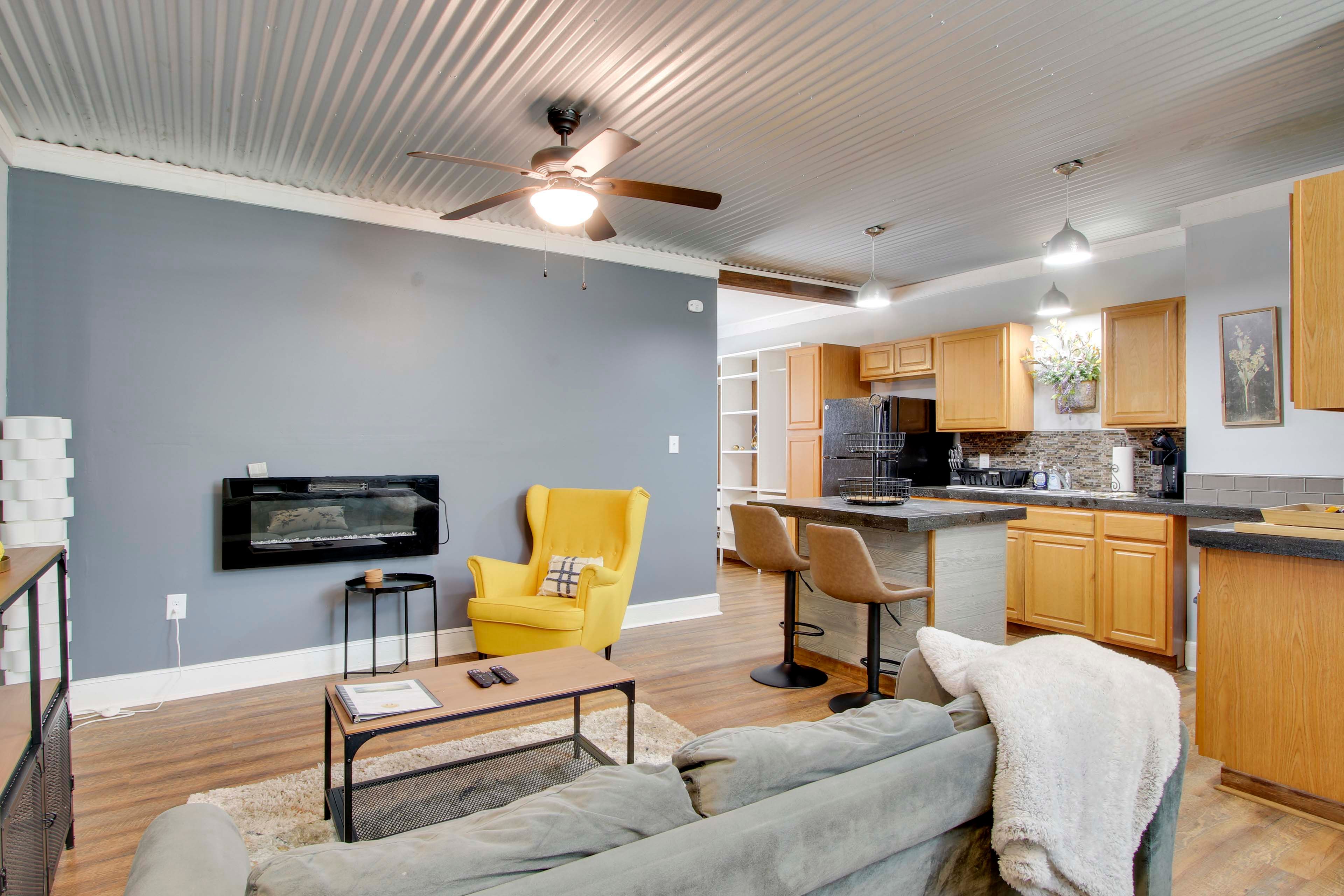 Greenwood Vacation Rental | 1BR | 1BA | 3 Steps to Enter | 550 Sq Ft