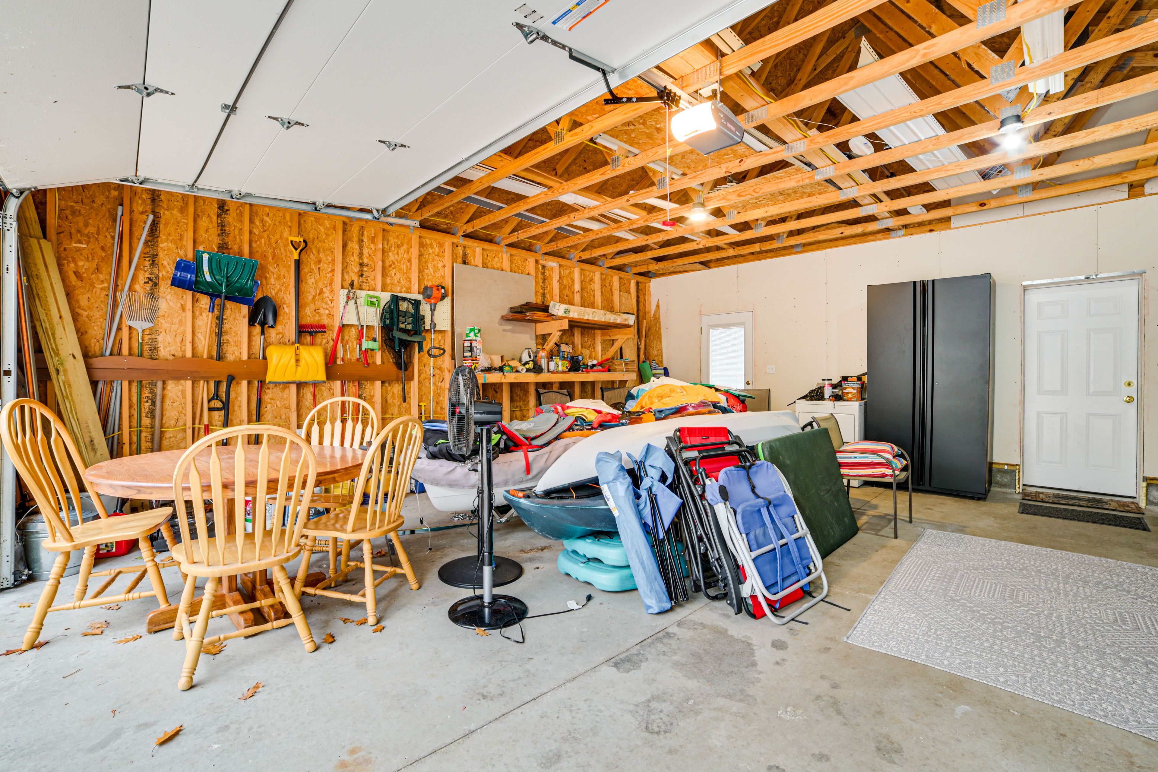 Garage | Card Table | Kayaks | Paddleboards | Life Vests | 2 Gas Grills