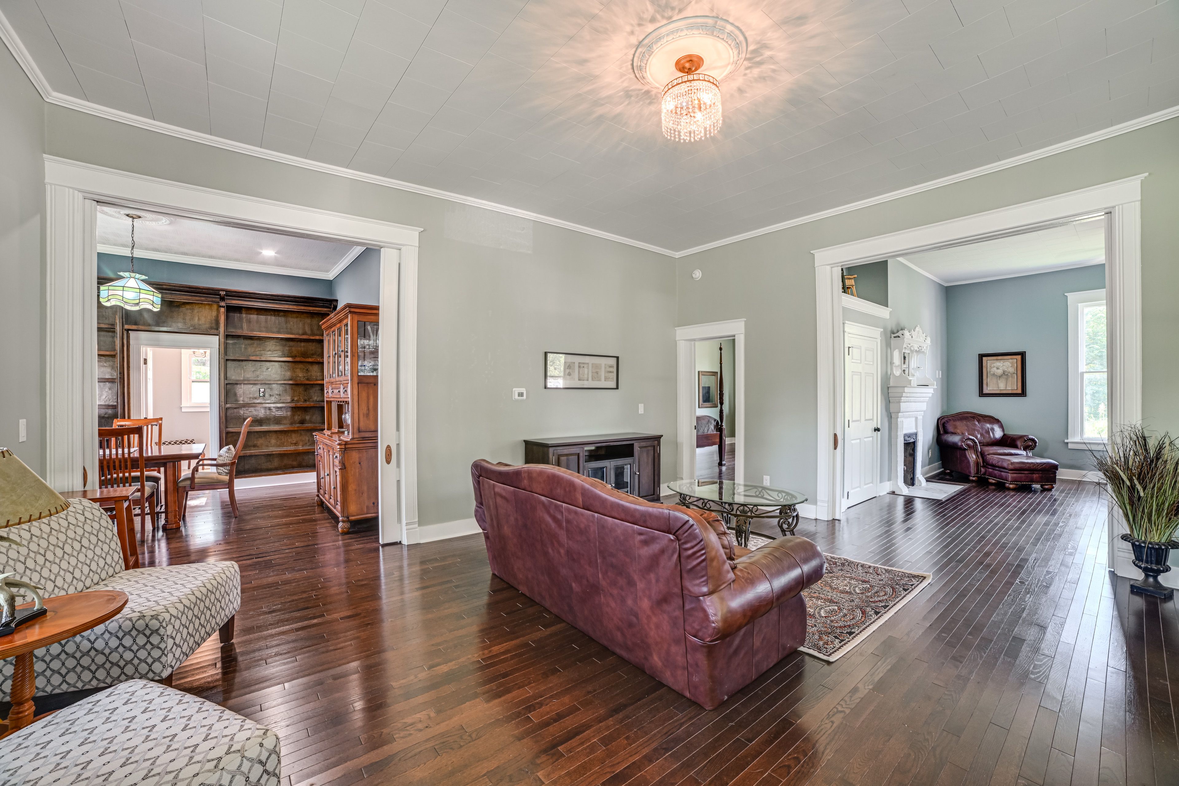 Living Room | 2-Story Home | Central A/C & Heating
