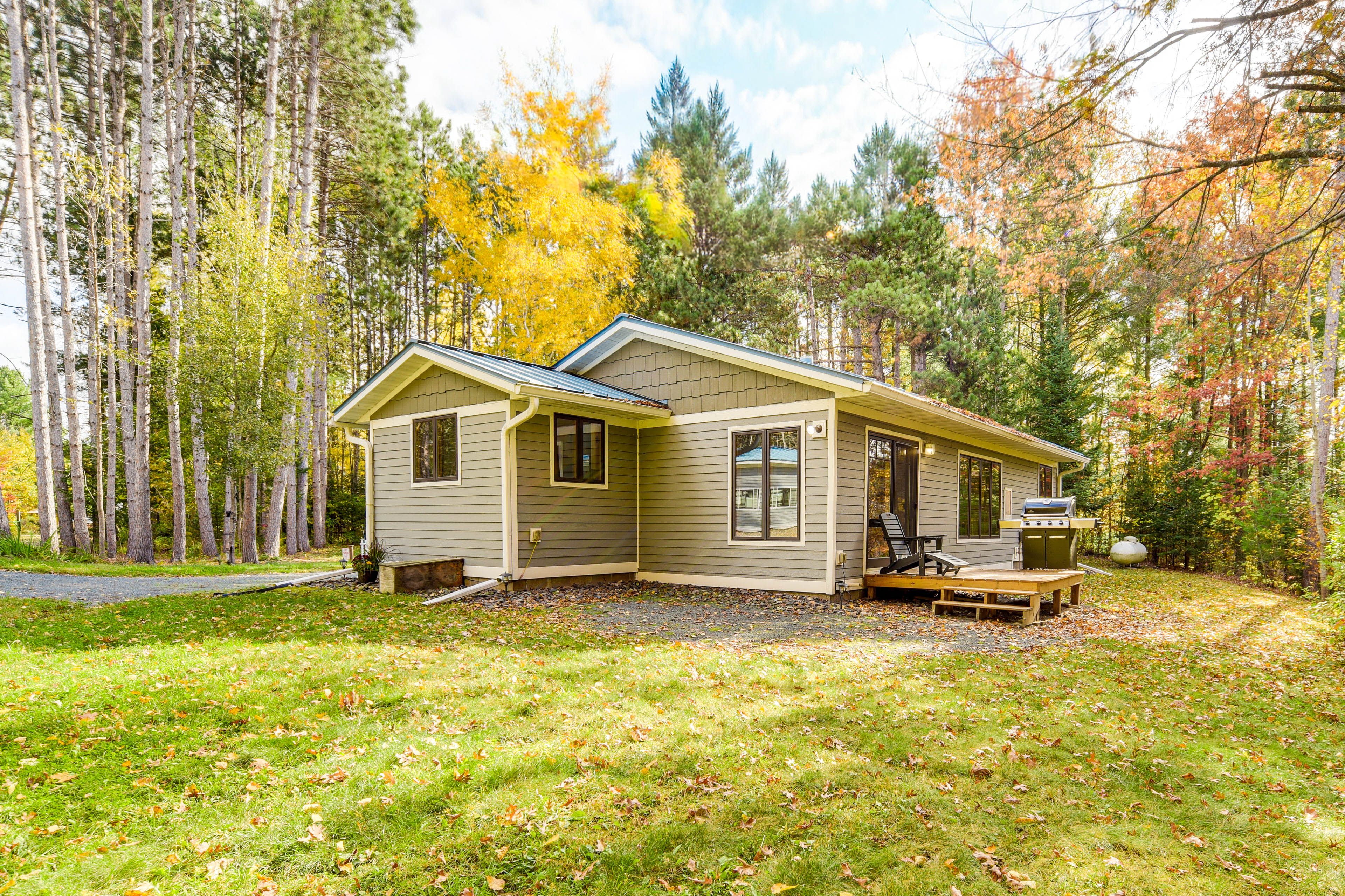 Cabin Exterior | Private Dock | Yellow River Access | Propane Grill