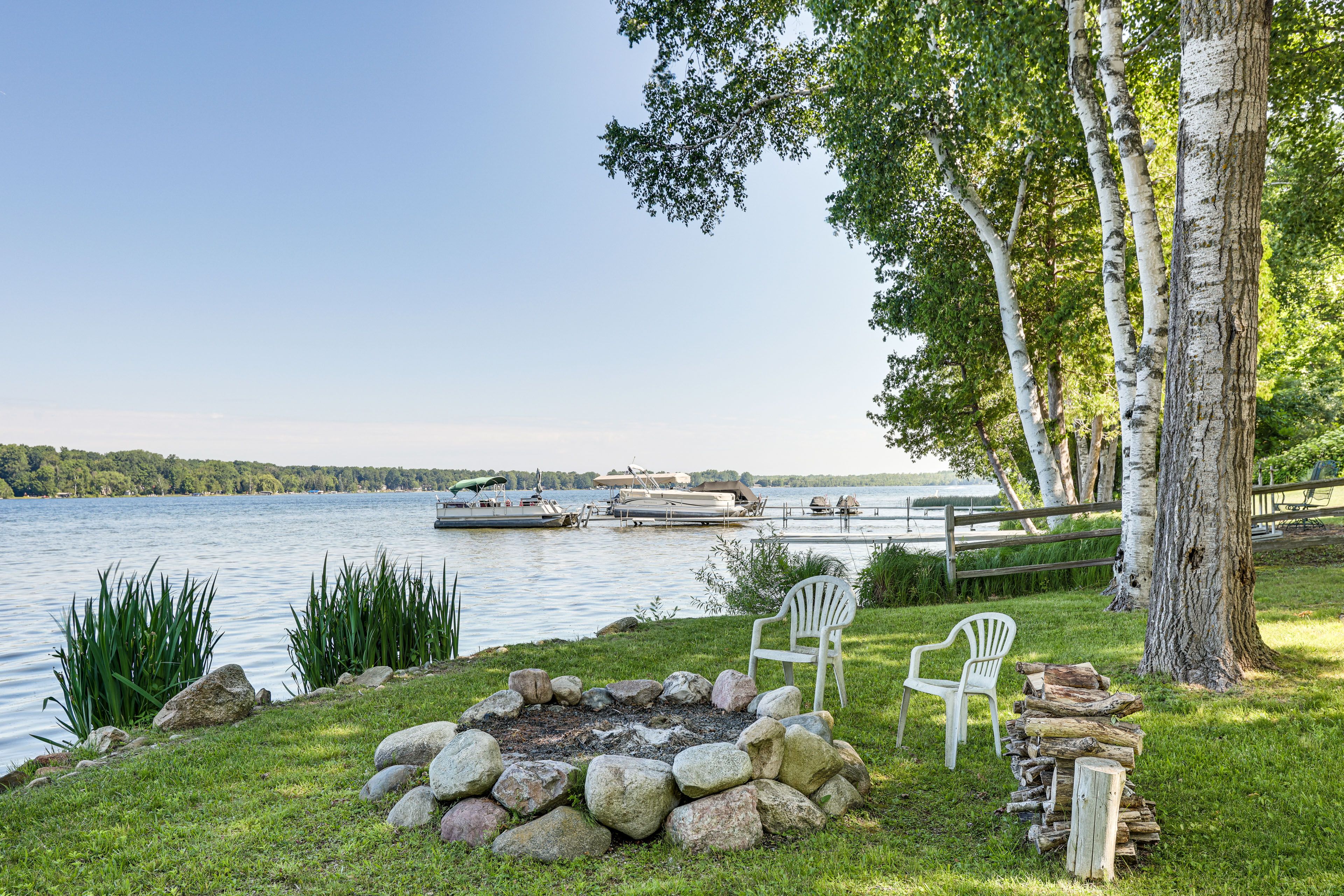 Grawn Vacation Rental | 4BR | 2.5BA | Steps Required | 2,400 Sq Ft