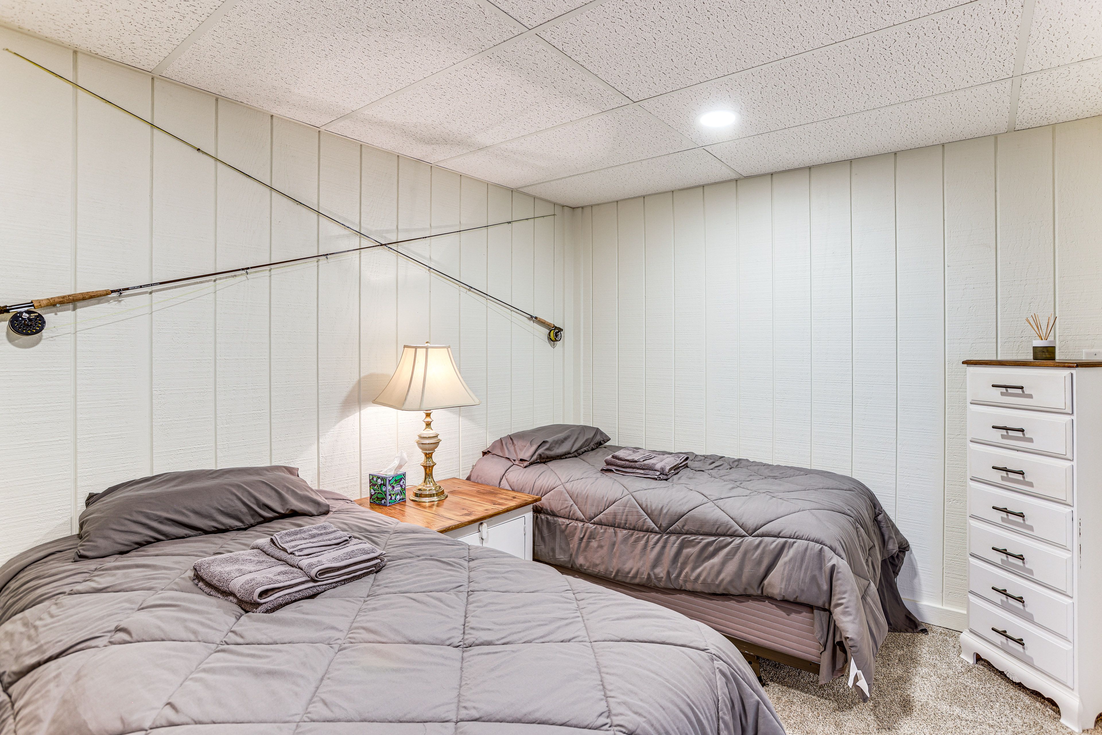 Bedroom 4 | 2 Twin Beds | Basement Level