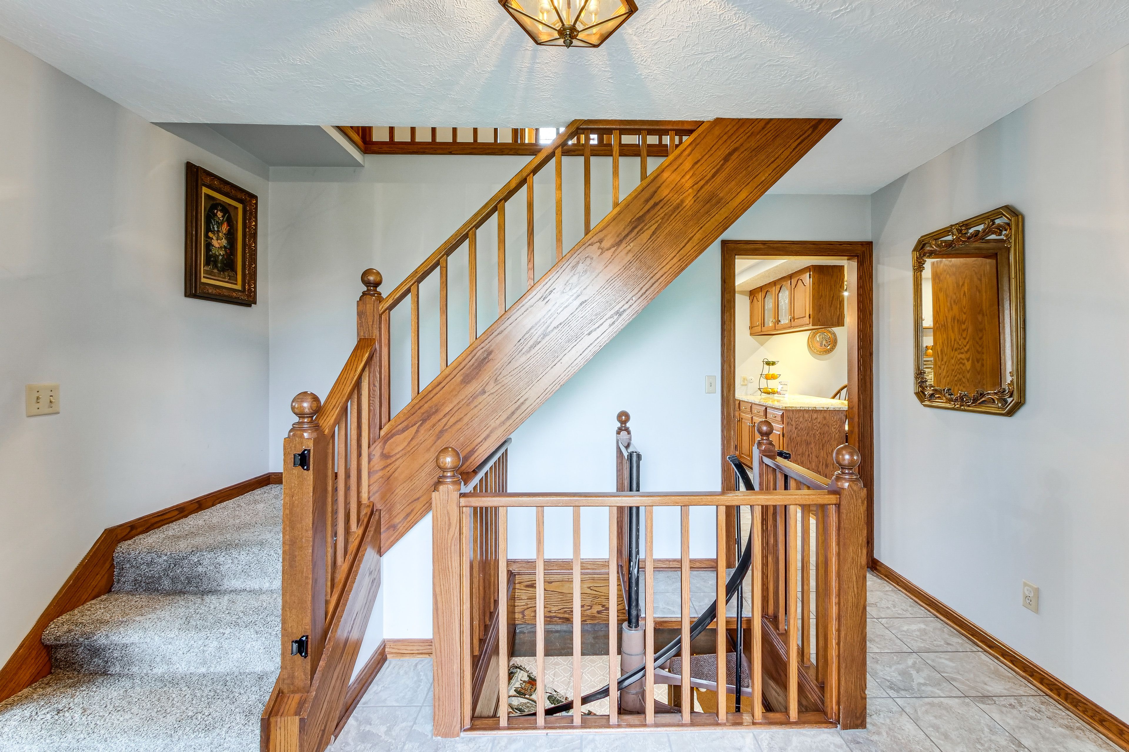 Stairs to 2nd Floor + Basement