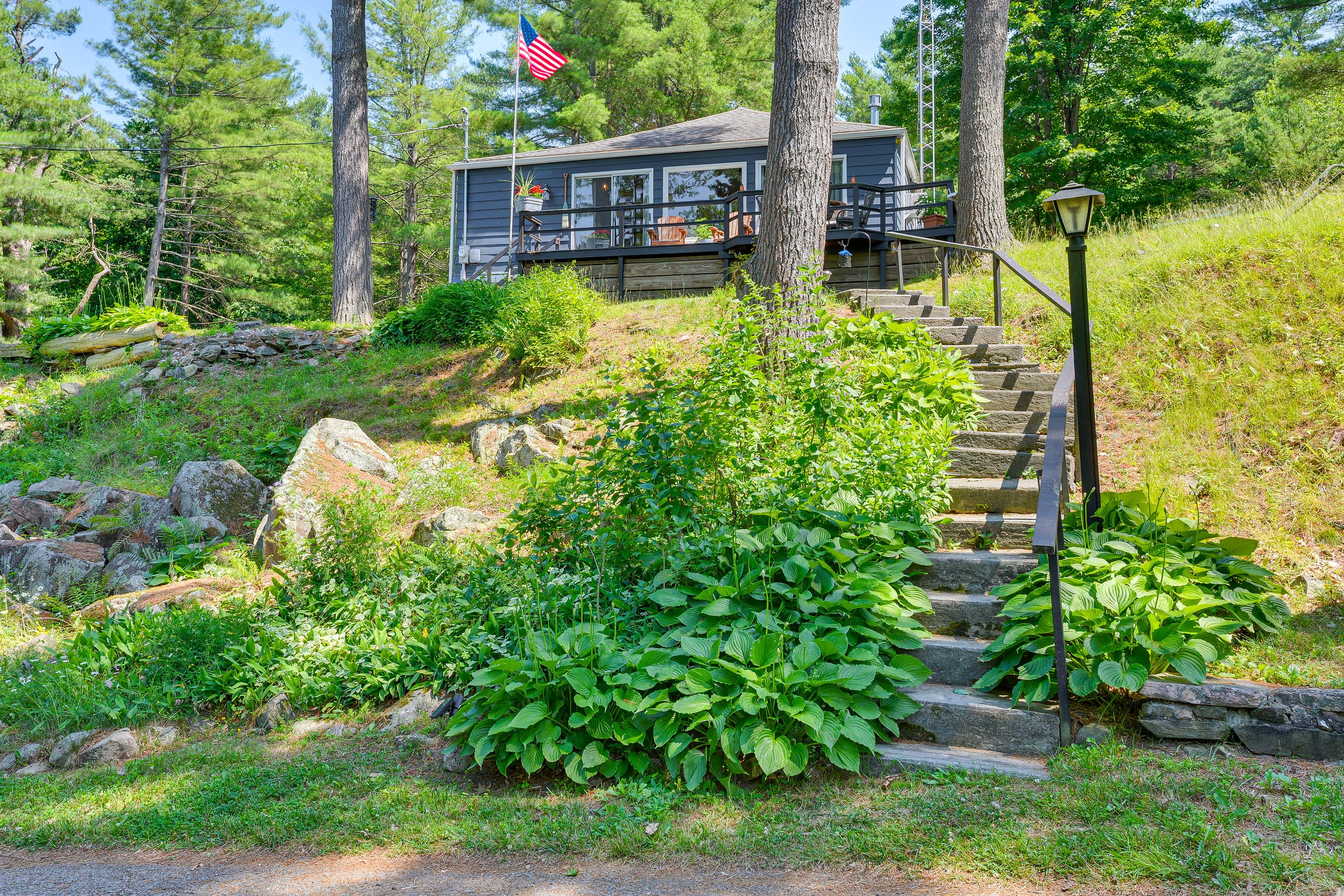 Exterior | Riverfront Home | St Lawrence River Access | Private Dock