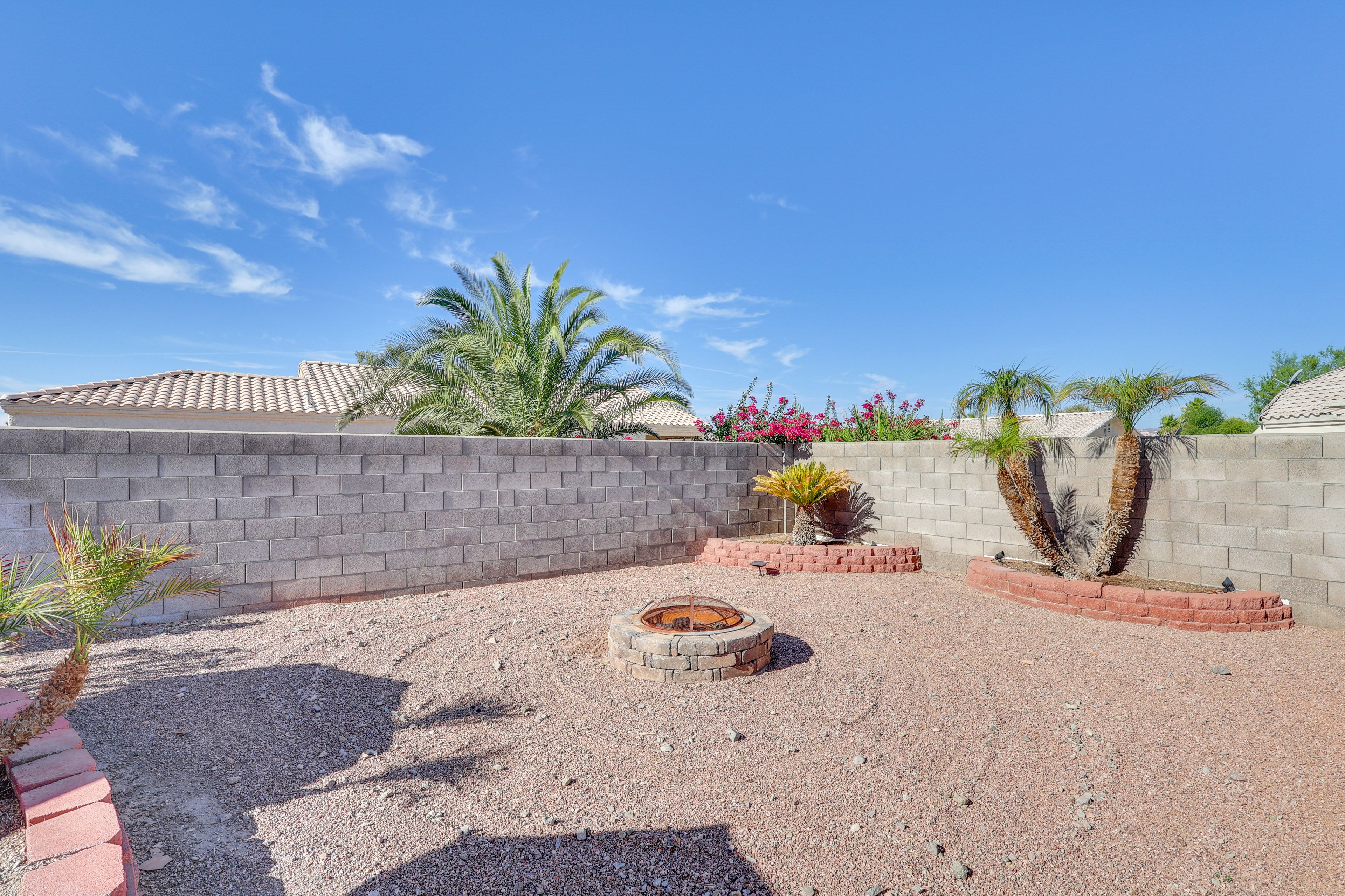 Private Backyard Area | Fire Pit