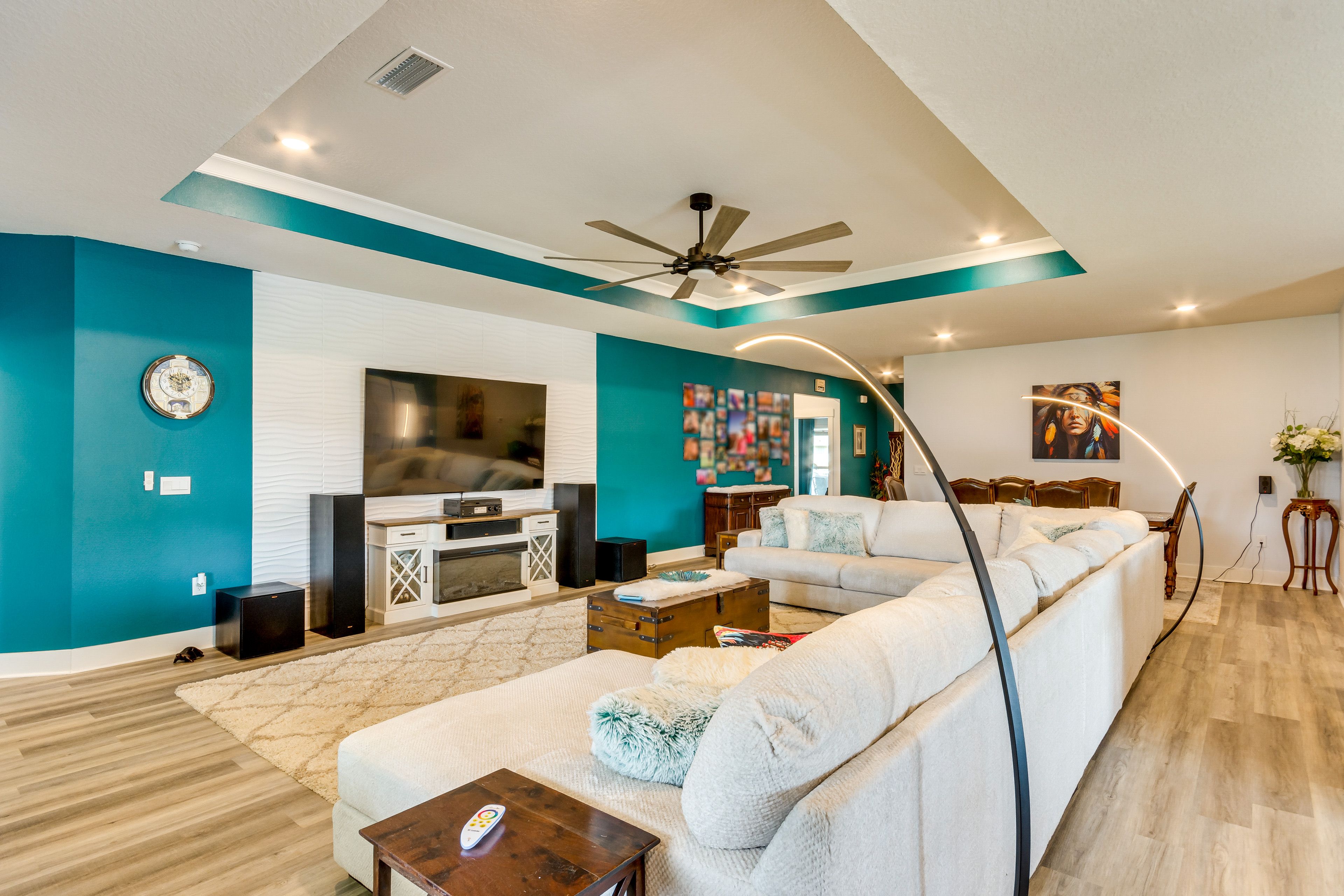 Living Room | Free WiFi | Central A/C & Heat | 85" TV w/ Surround Sound