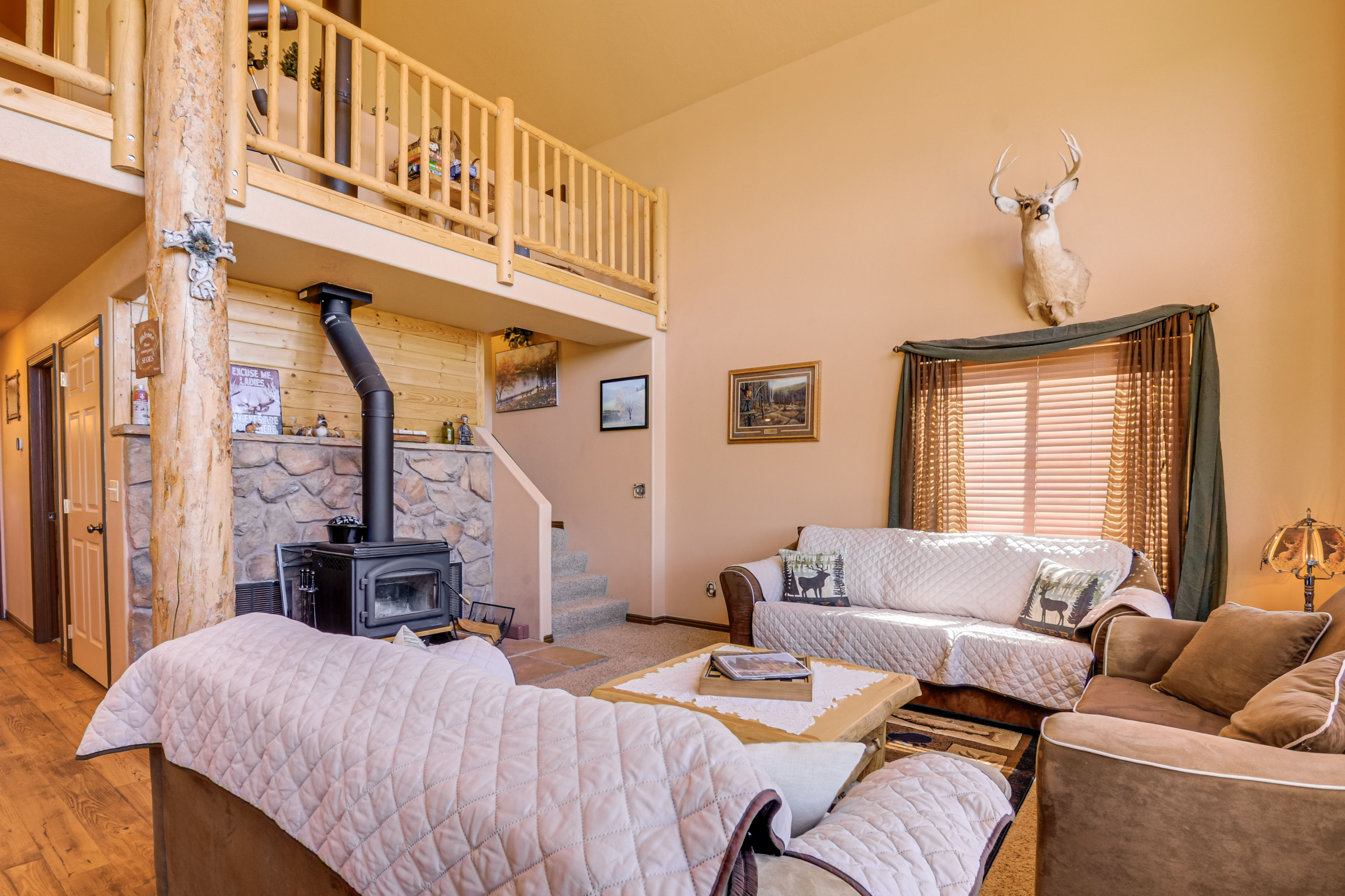 Living Room | 1st Floor | Wood-Burning Stove (Wood Provided)