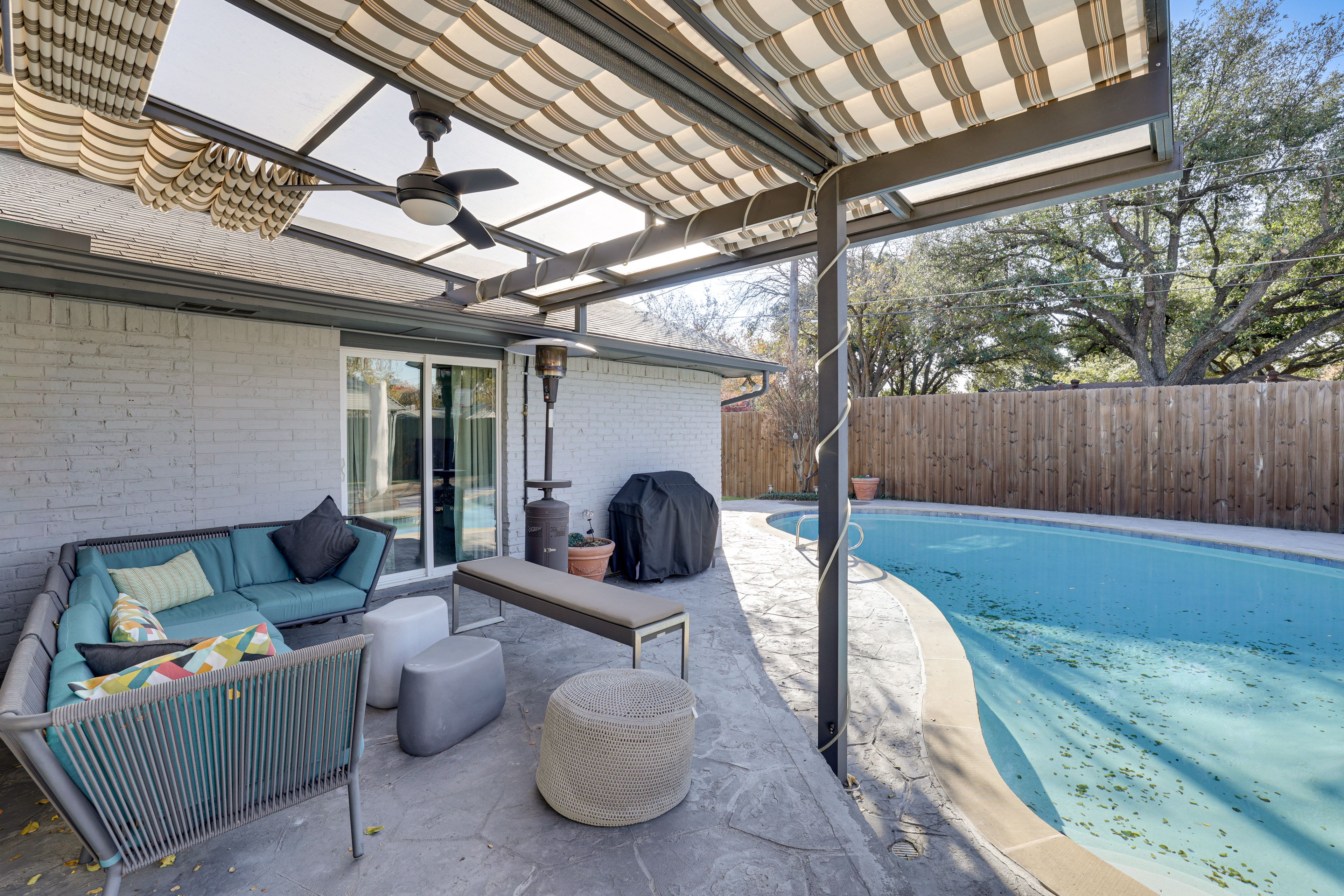 Private Patio | Fenced-In Yard | 11 Mi to American Airlines Center