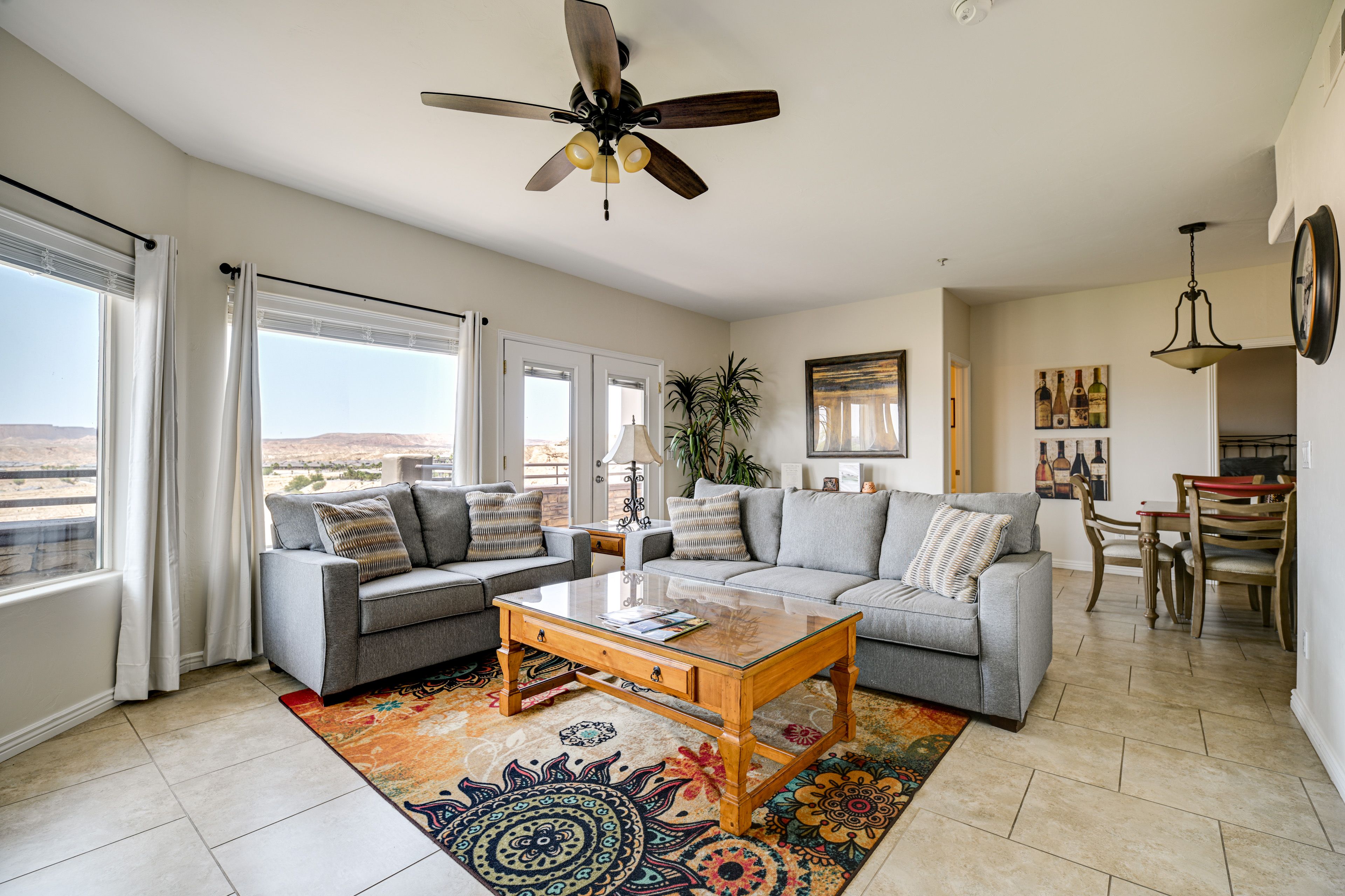 Mesquite Vacation Rental | 2BR | 3BA | 1,468 Sq Ft | Steps Required