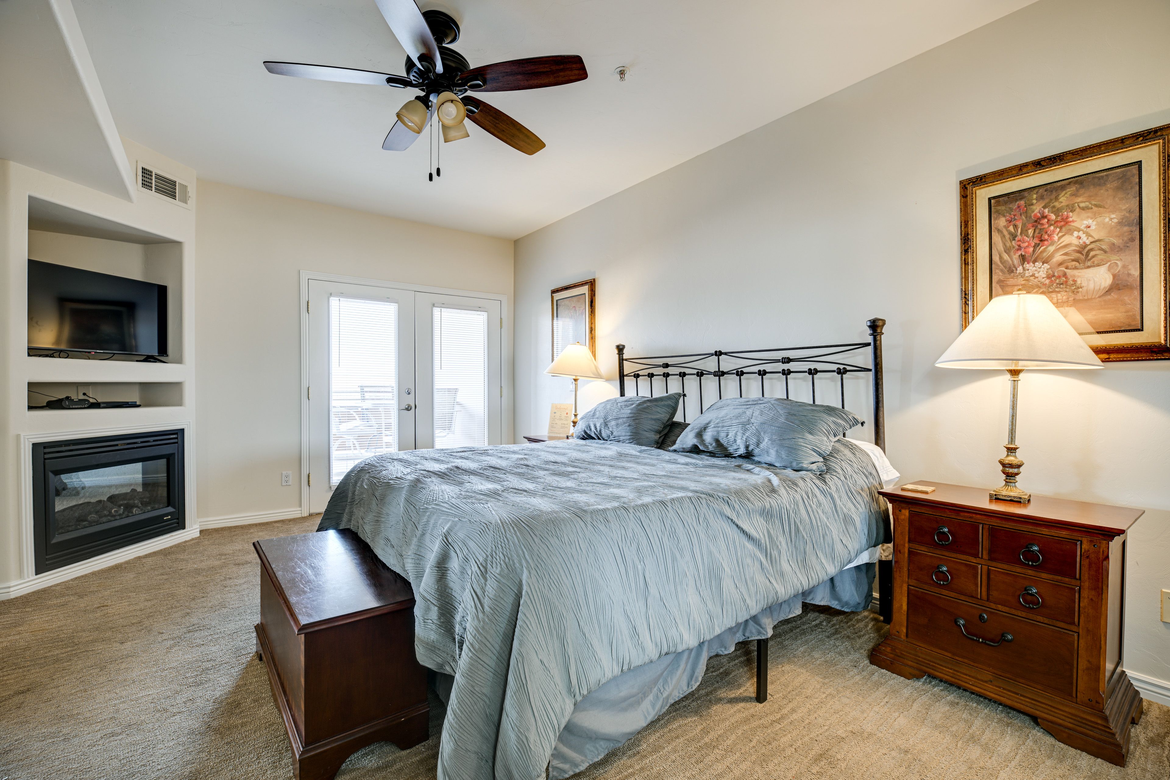 Bedroom Suite 1 | King Bed | Gas Fireplace | Smart TV