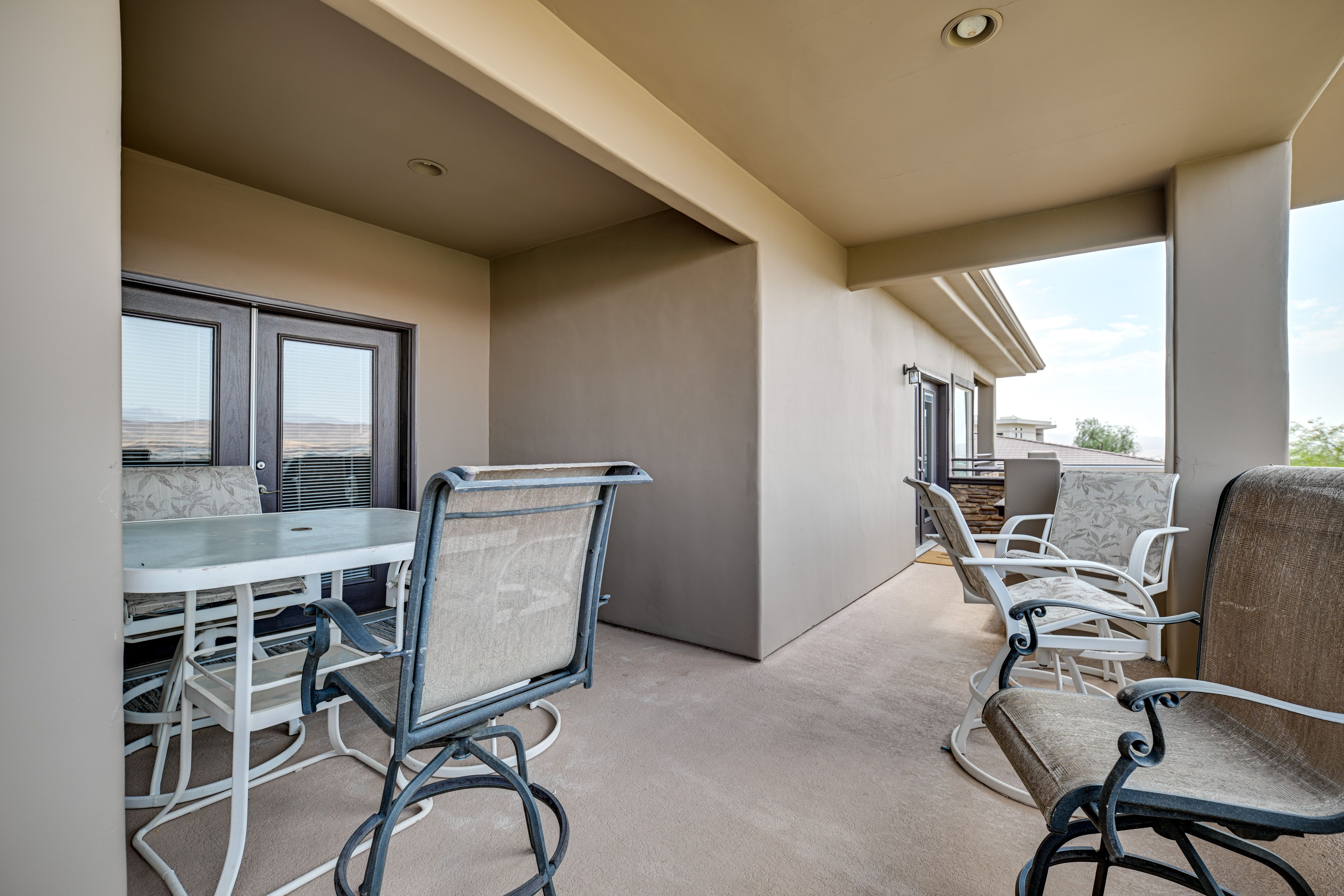 Covered Deck | Dining Area | Lounge Seating