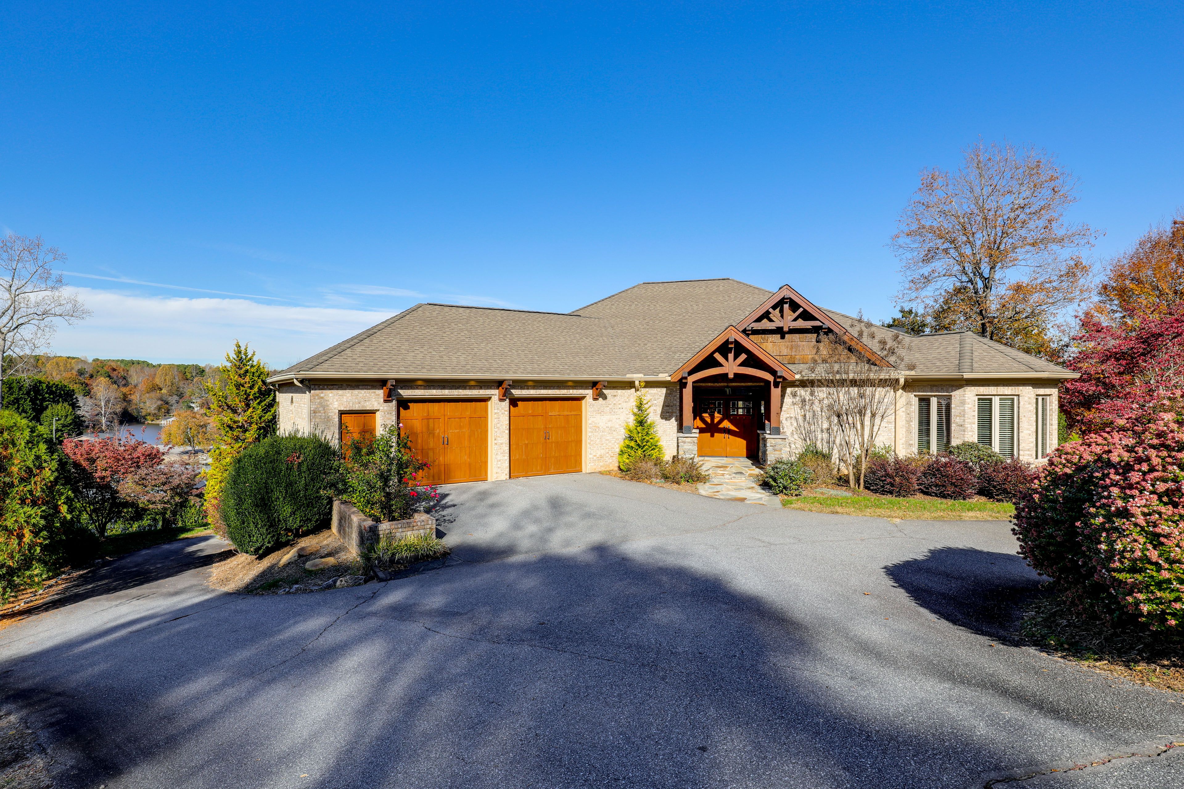 Property Exterior | Private Dock w/ Boat Slip | Wood-Burning Fire Pit