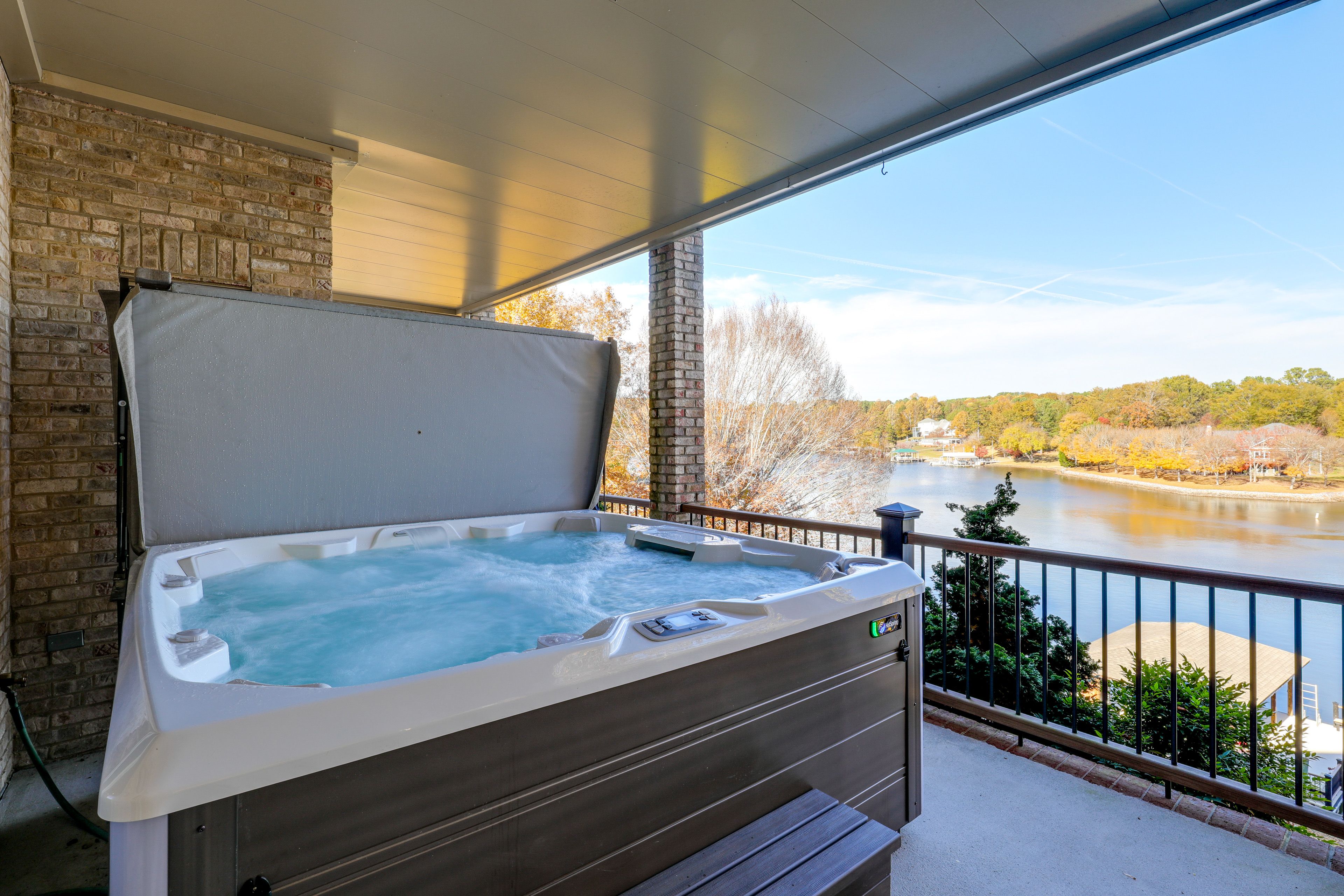 Balcony w/ Seating | Gas Grill | Private Hot Tub