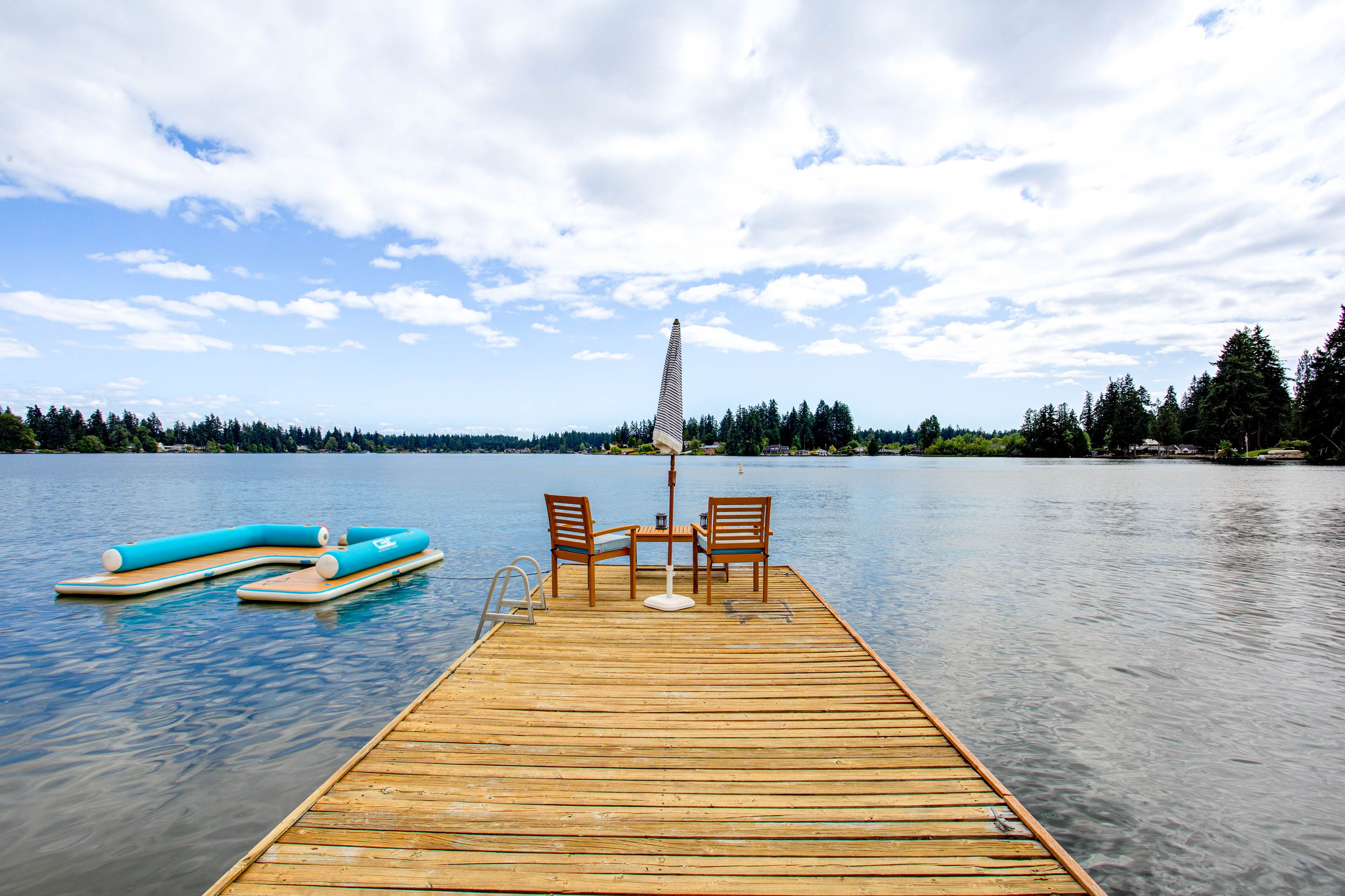 Private Dock | Lake Spanaway Access