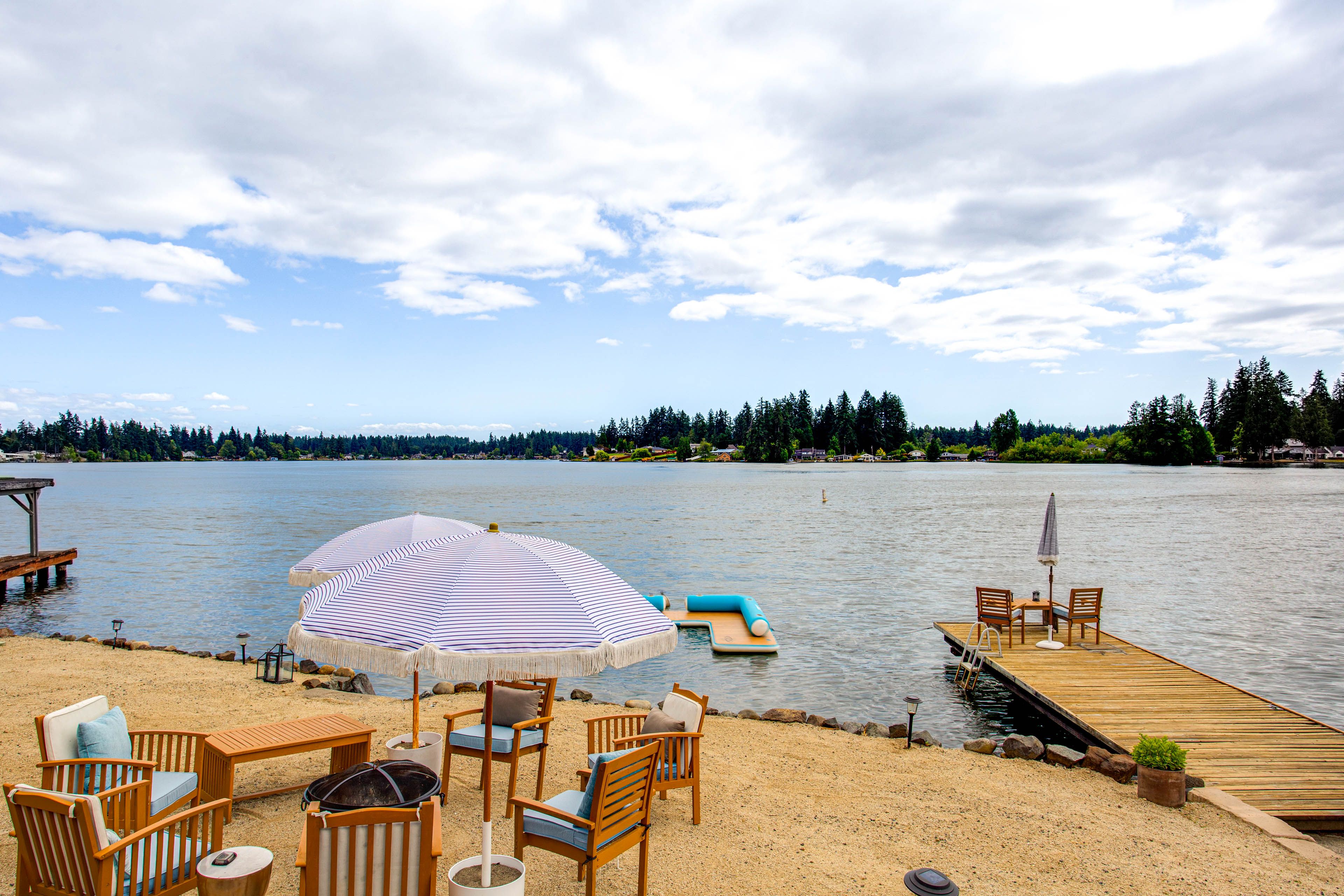 Private Beach | Fire Pit | Cabana | Swim Dock & Platform